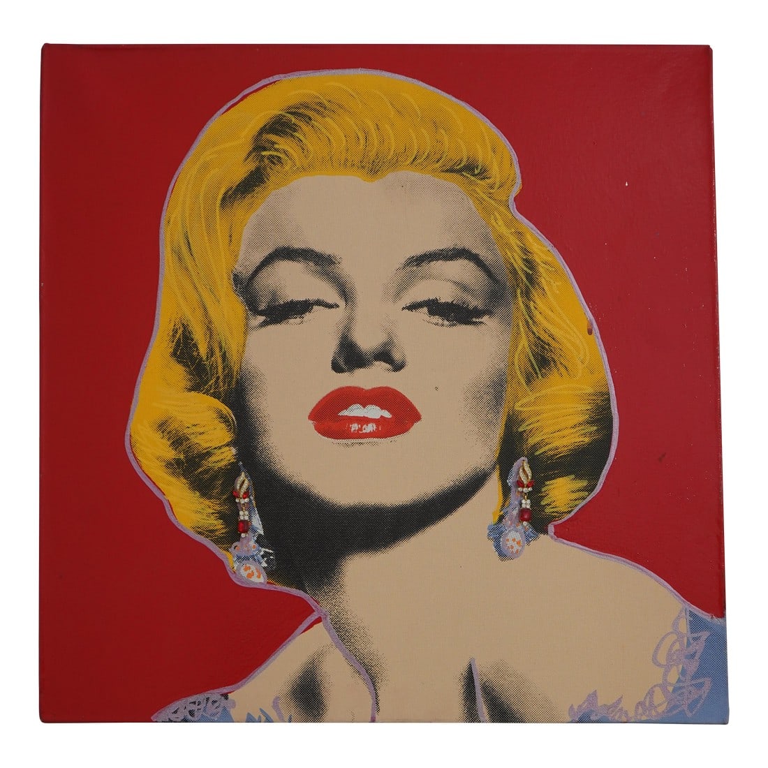 Steve Kaufman Marilyn Monroe Pop Style Oil Painting on Canvas: Age: Approx: 50 Years Old Details: Oil Painting On Canvas Steve Kaufman Was Assistant To Andy Warhol Numbered 22/50 Condition: Excellent Original Finish & Condition Size: 20w x 2d x 20h 