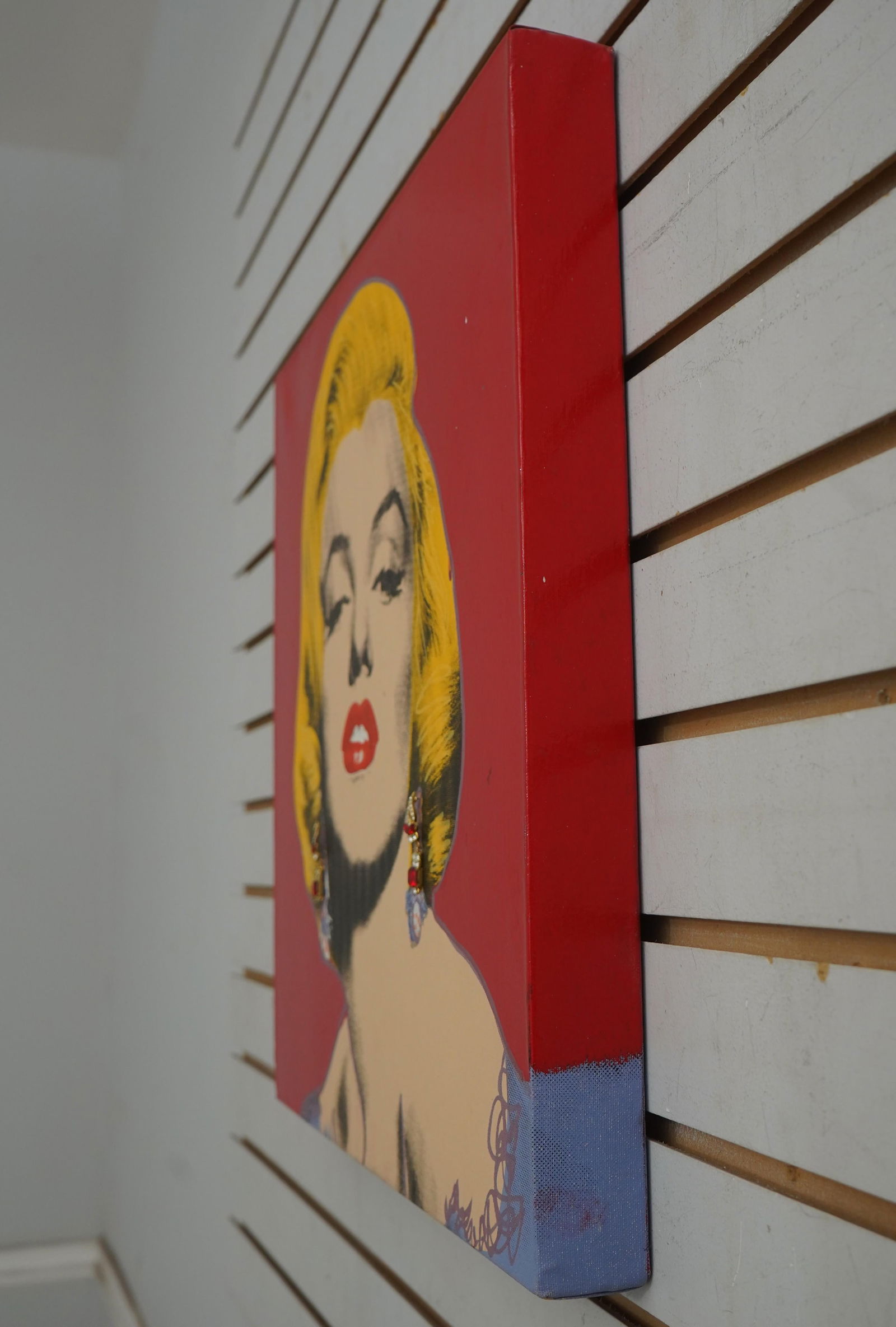 Steve Kaufman Marilyn Monroe Pop Style Oil Painting on Canvas - 2