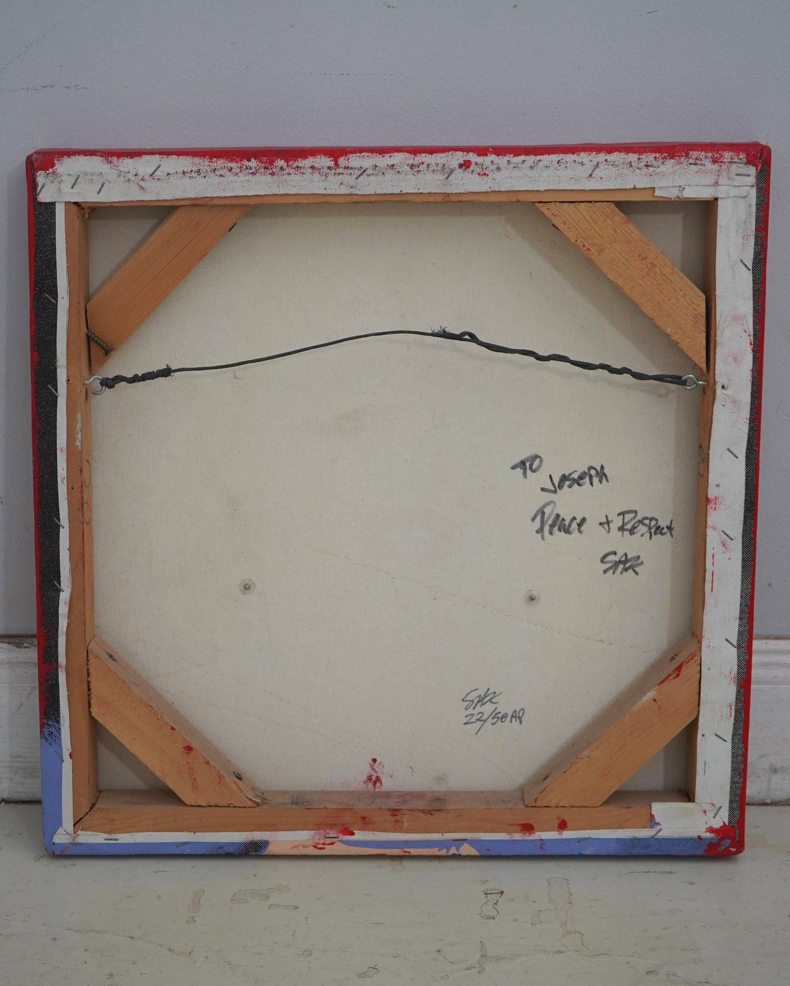 Steve Kaufman Marilyn Monroe Pop Style Oil Painting on Canvas - 8