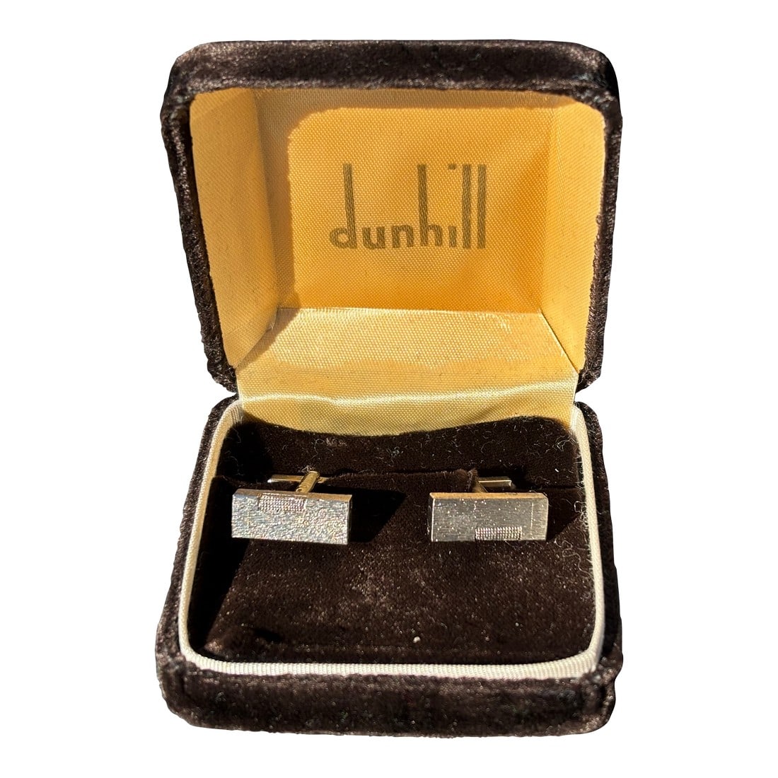 Dunhill! Fantastic Pair of Iconic 1970s Sterling Silver Lighter Cufflinks: dunhill! What could be more proper - and yet hip - than a fabulous pair of sterling silver dunhill cufflinks. And of the legendary, iconic, dunhill lighter, no less! 1970s era, in excellent condition