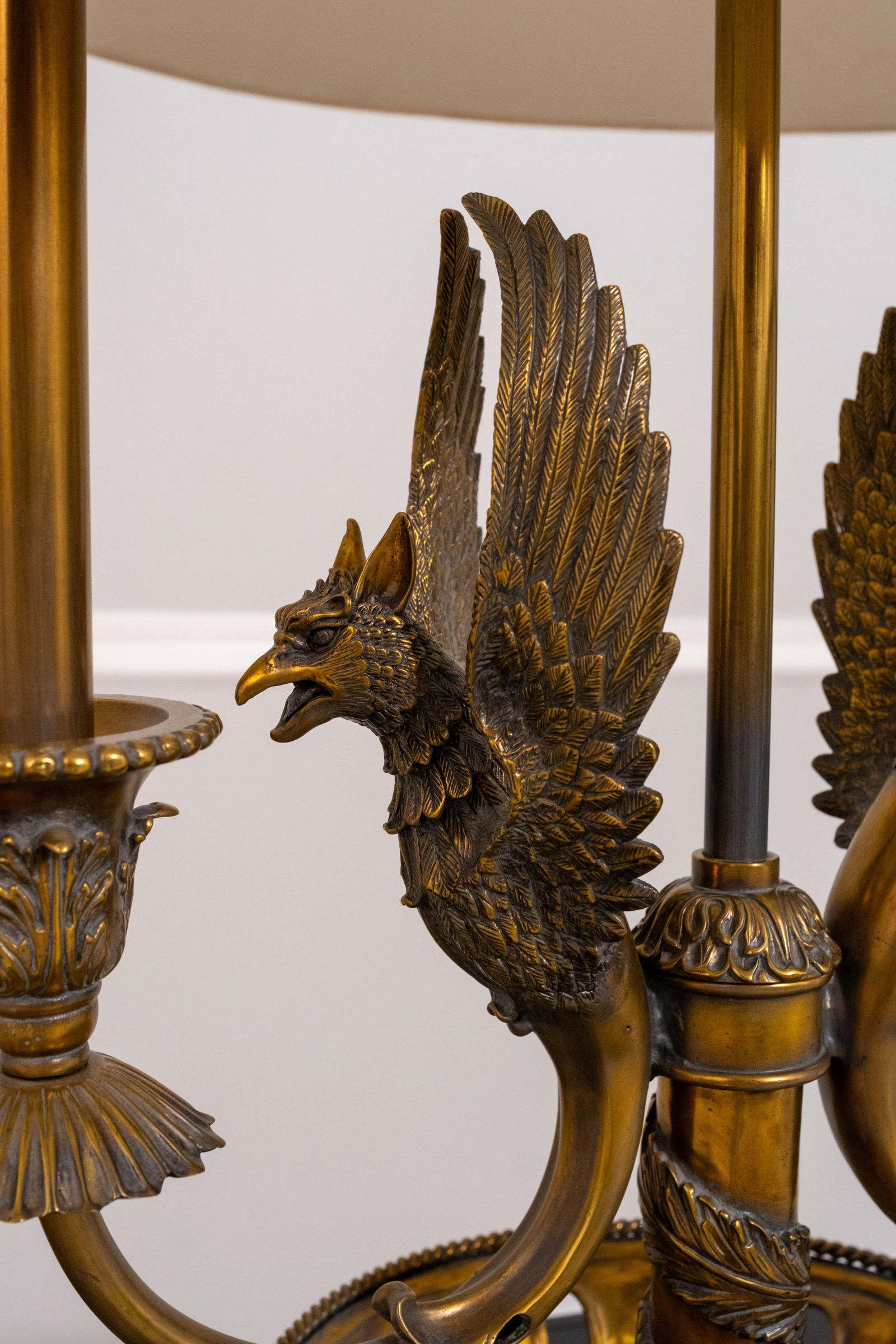 1990s Maitland Smith French Empire French Bouillotte Lamp - 11