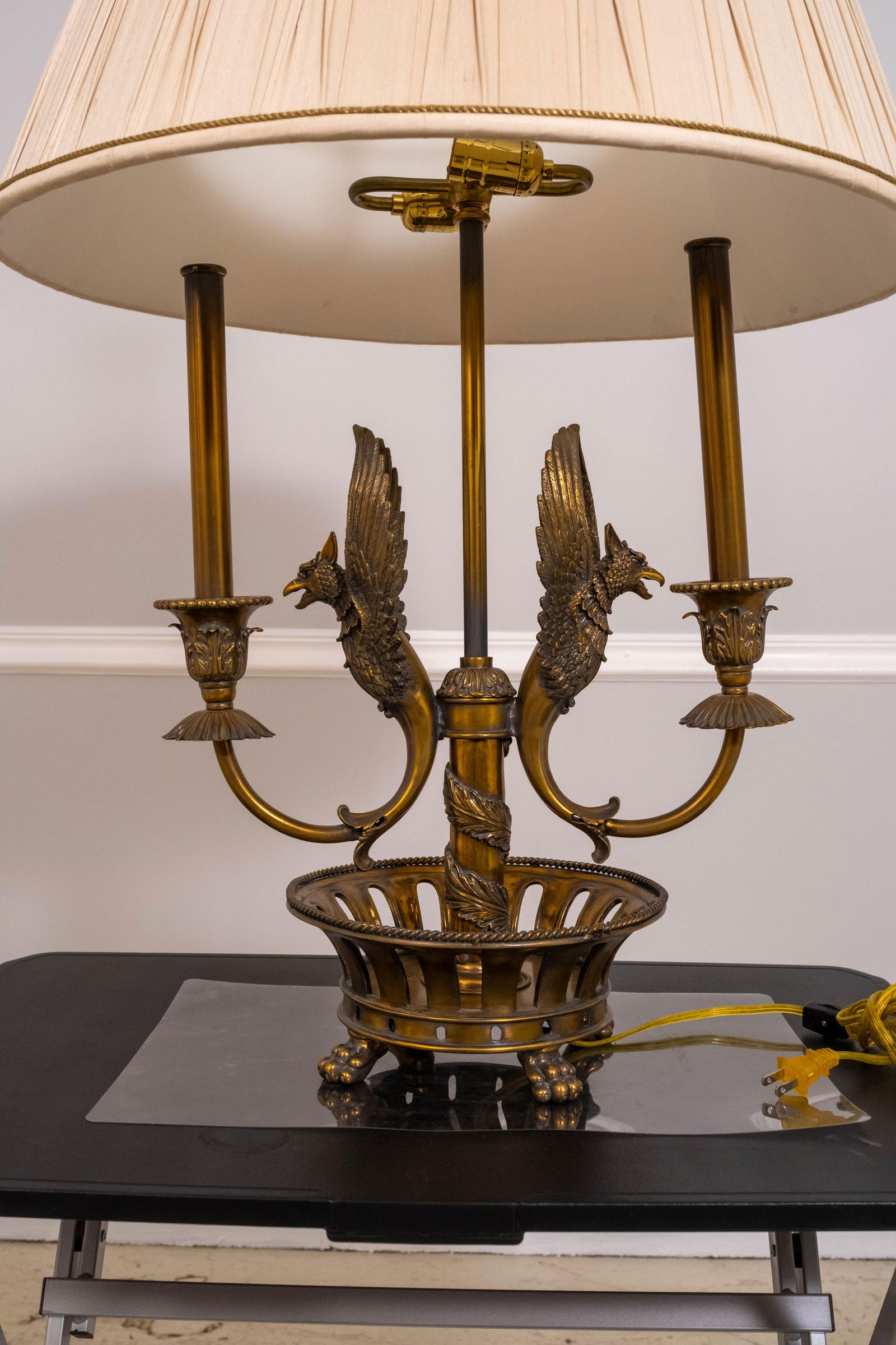 1990s Maitland Smith French Empire French Bouillotte Lamp - 13