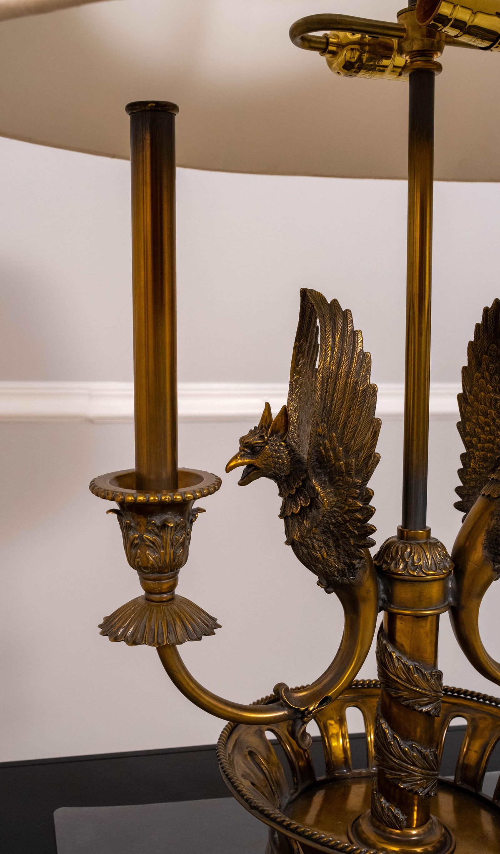 1990s Maitland Smith French Empire French Bouillotte Lamp - 9