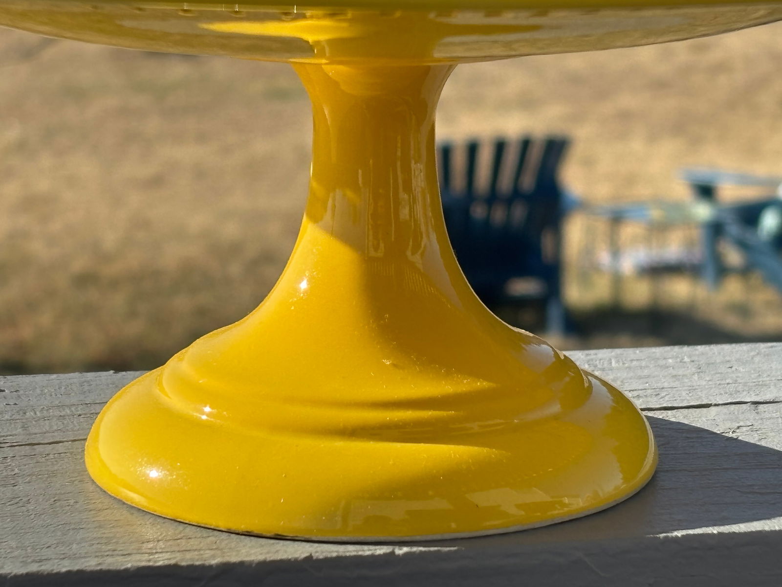 Early 20th C. - Yellow French or Italian Centerpiece Server - Porcelain, Reticulated - 5