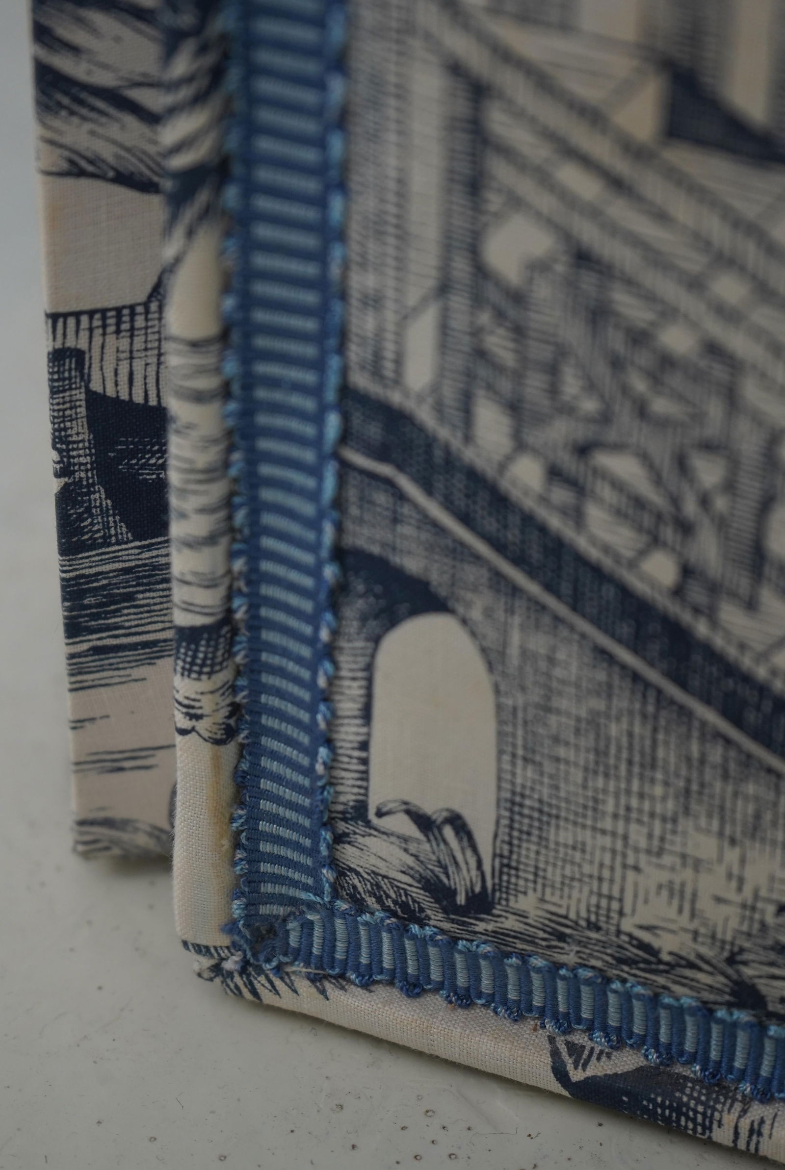 Stunning Chinoiserie Upholstered 6 Panel Folding Screen - 6