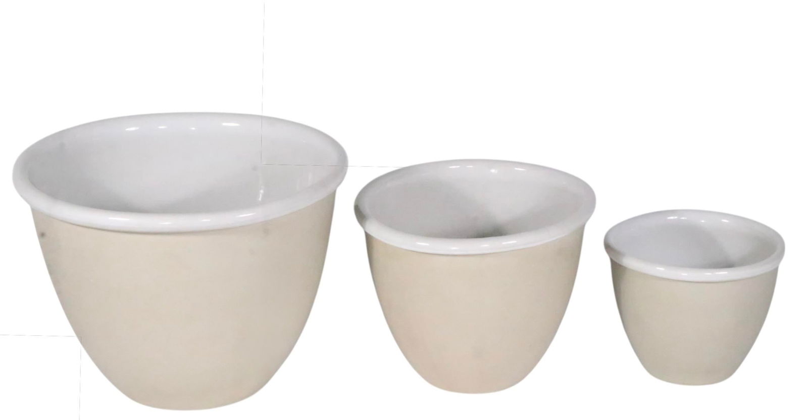 Nest of Three Bennington Potters Mixing Bowls Design Attributed to David Gil C. 1970's - 15