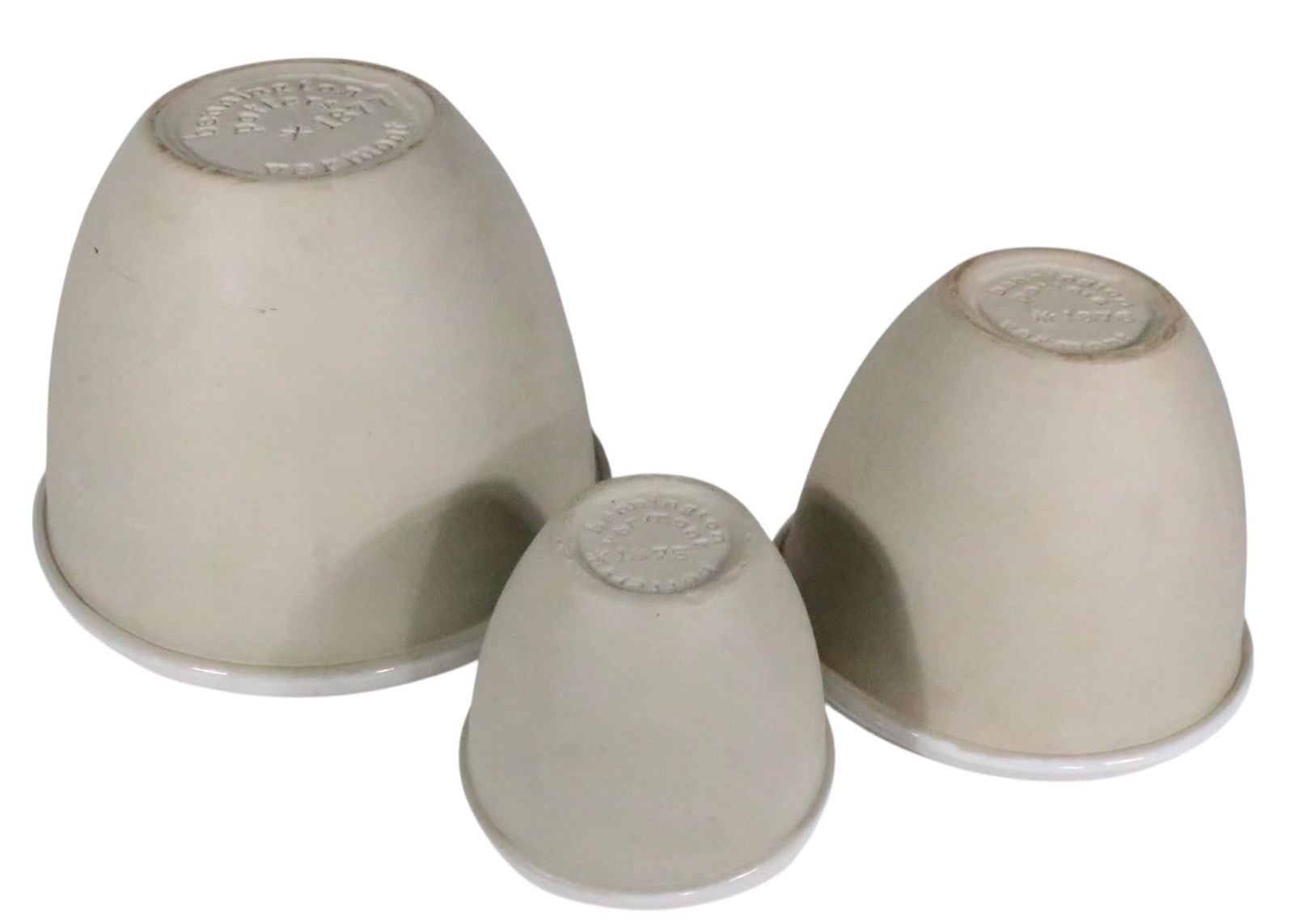 Nest of Three Bennington Potters Mixing Bowls Design Attributed to David Gil C. 1970's - 8