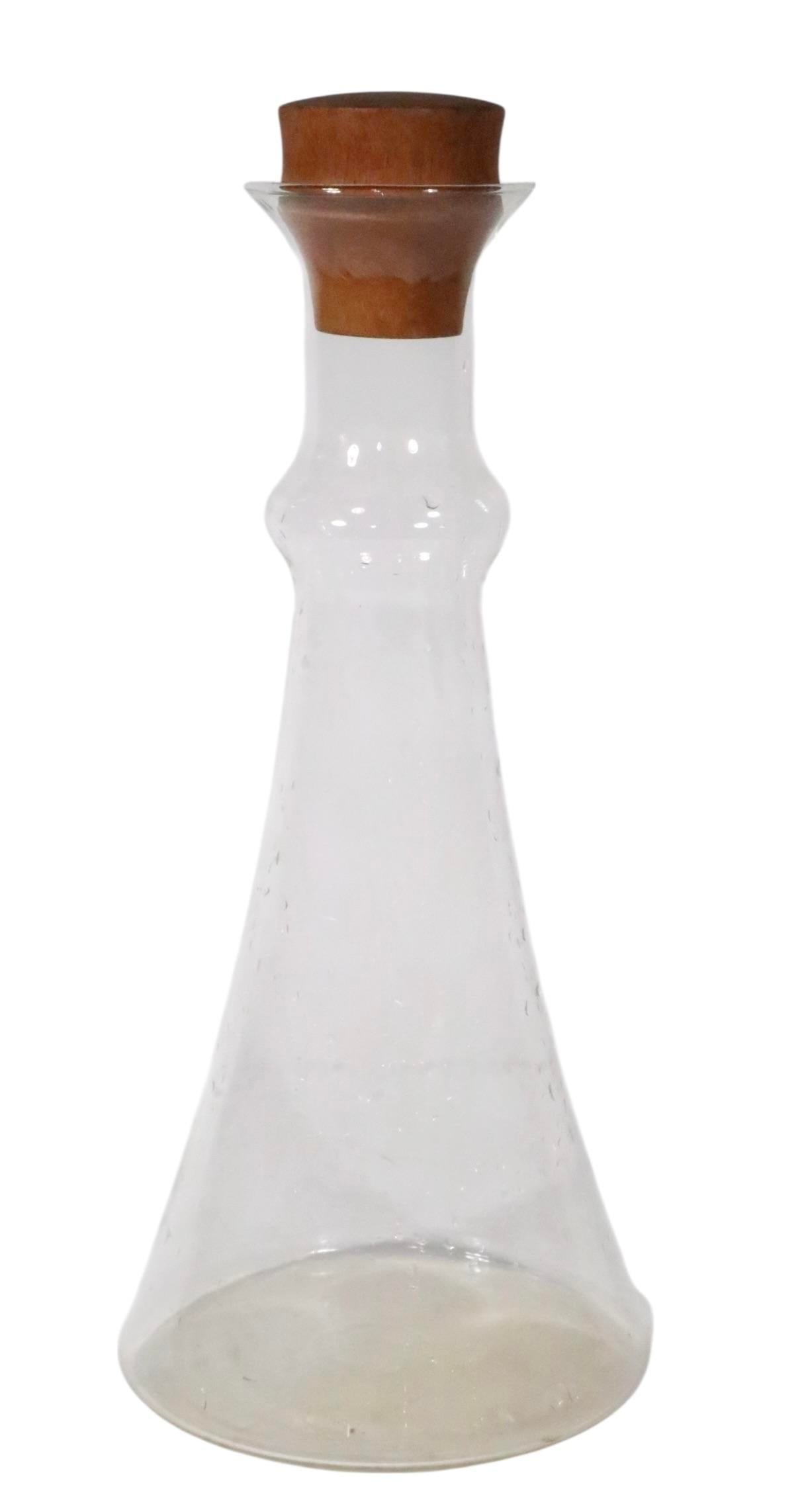 Mid Century Danish Modern Style Wine Carafe Designed by Gunner Cyren for Dansk Made in Malaysia C 19 - 3