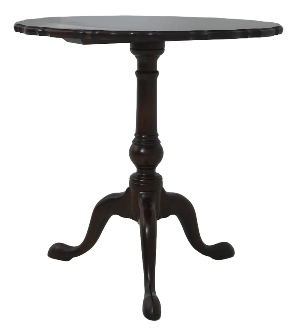 Stickley Pedestal Base Mahogany Lamp Table (1 of 14)