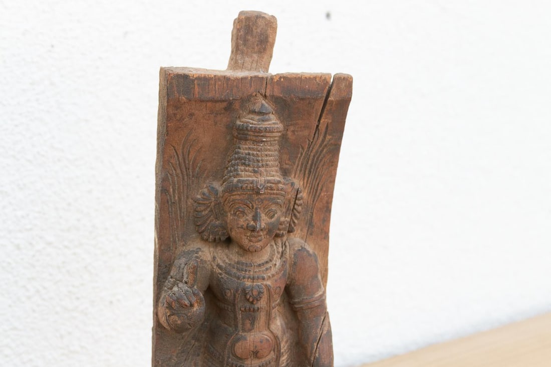 Antique Indian Architectural Temple Chariot Carving - 8