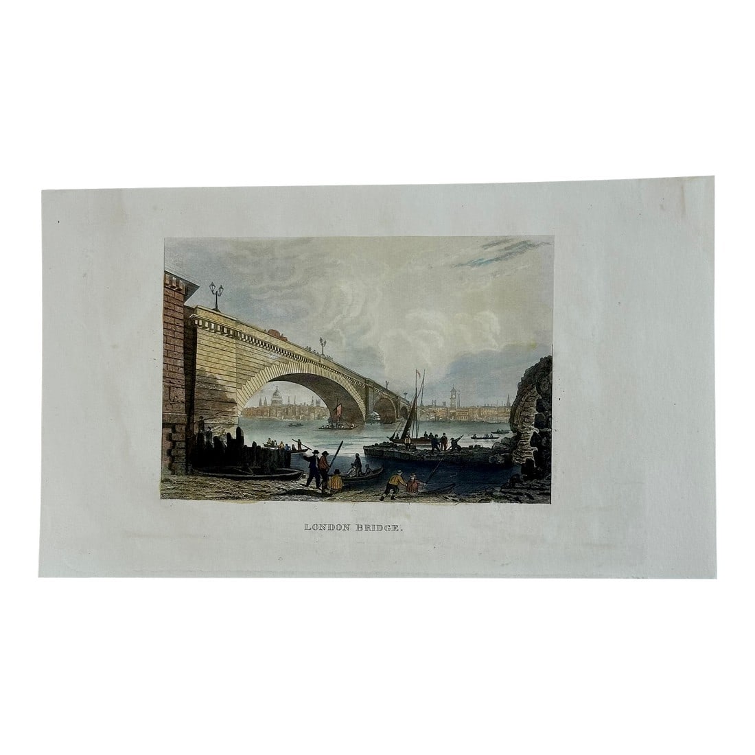 London Bridge & River Thames by Tombleson, 1834 (1 of 3)