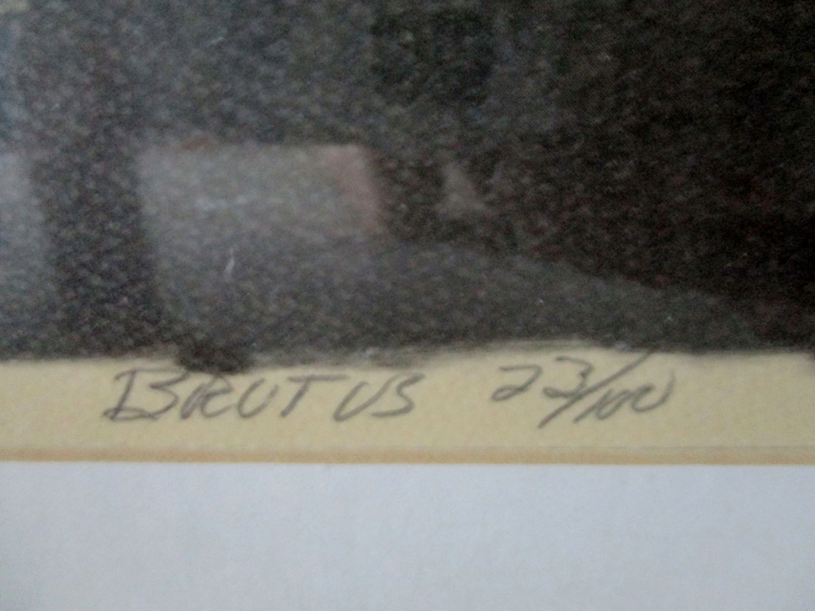 1970s "Brutus" Etching Numbered 23/100 by Paul Russell, Framed - 5