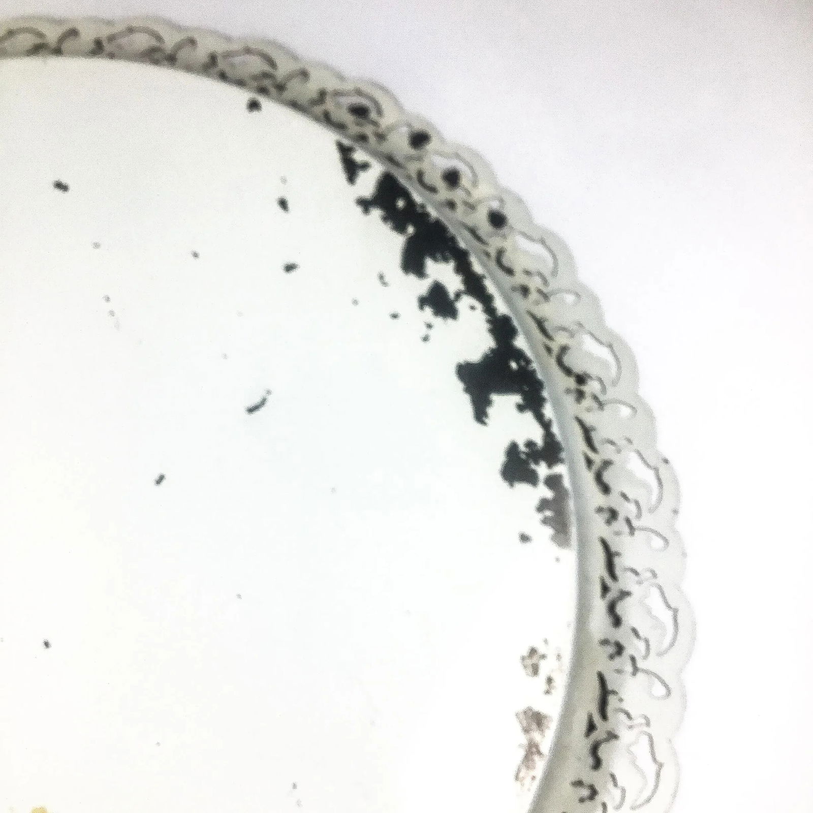 Vintage Toleware Floral Serving Tray Signed - 9