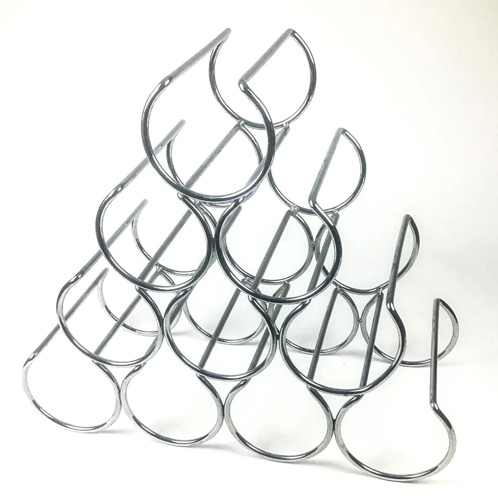 Stainless Steel Modern Wine Rack - 10