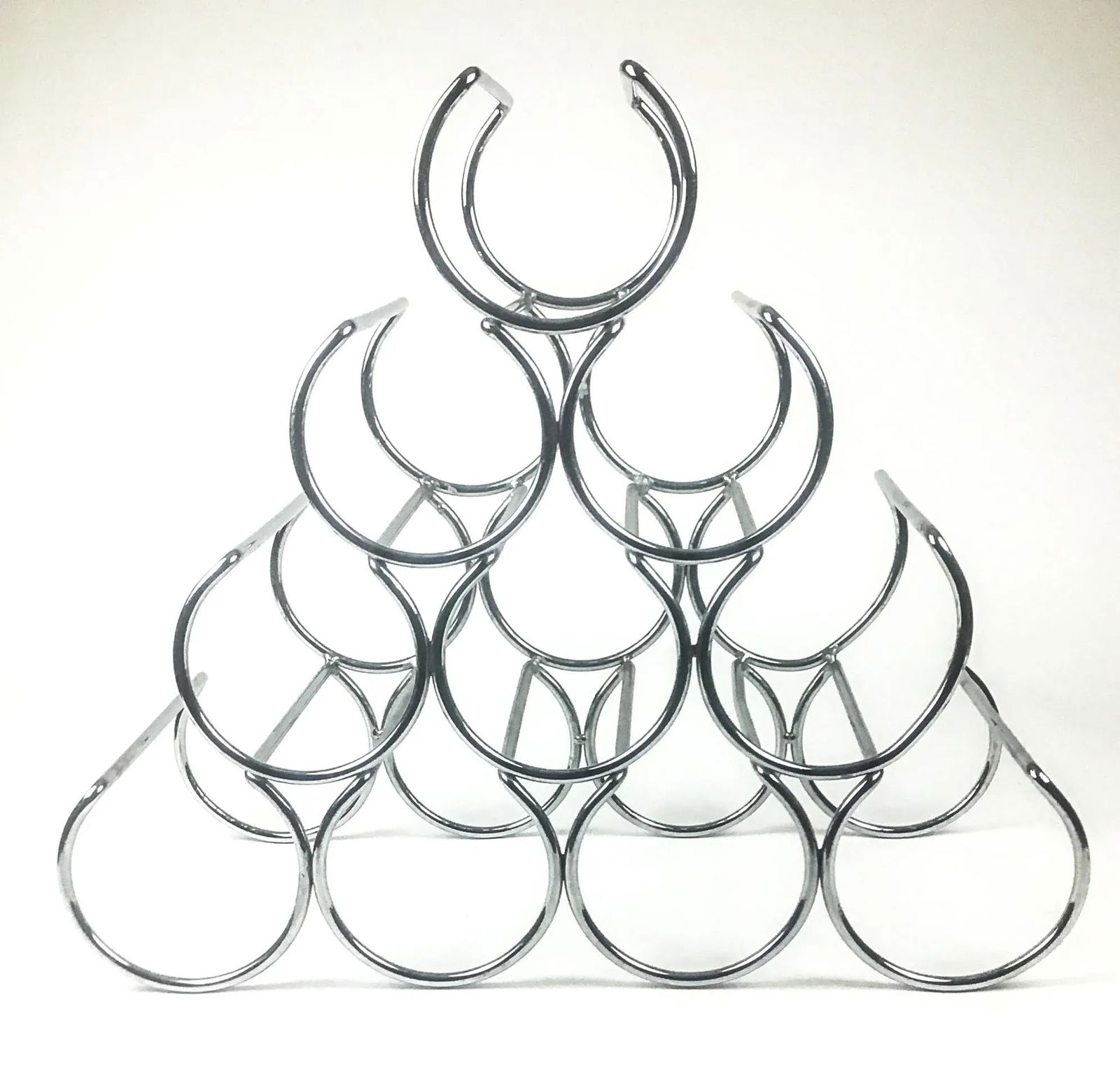 Stainless Steel Modern Wine Rack - 2