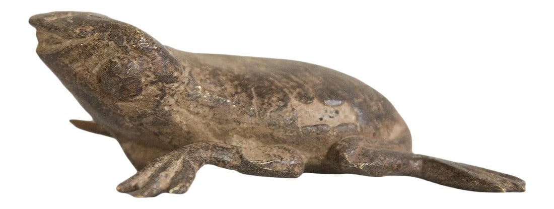 Vintage African Bronze Frog (1 of 5)