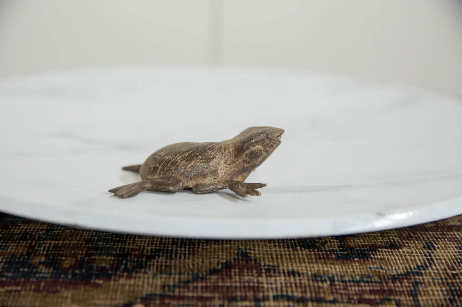 Vintage African Bronze Frog - 2