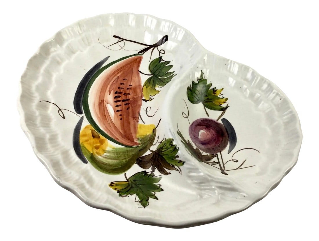 Large Ceramic Italian Artisan Divided Condiment Platter (1 of 12)