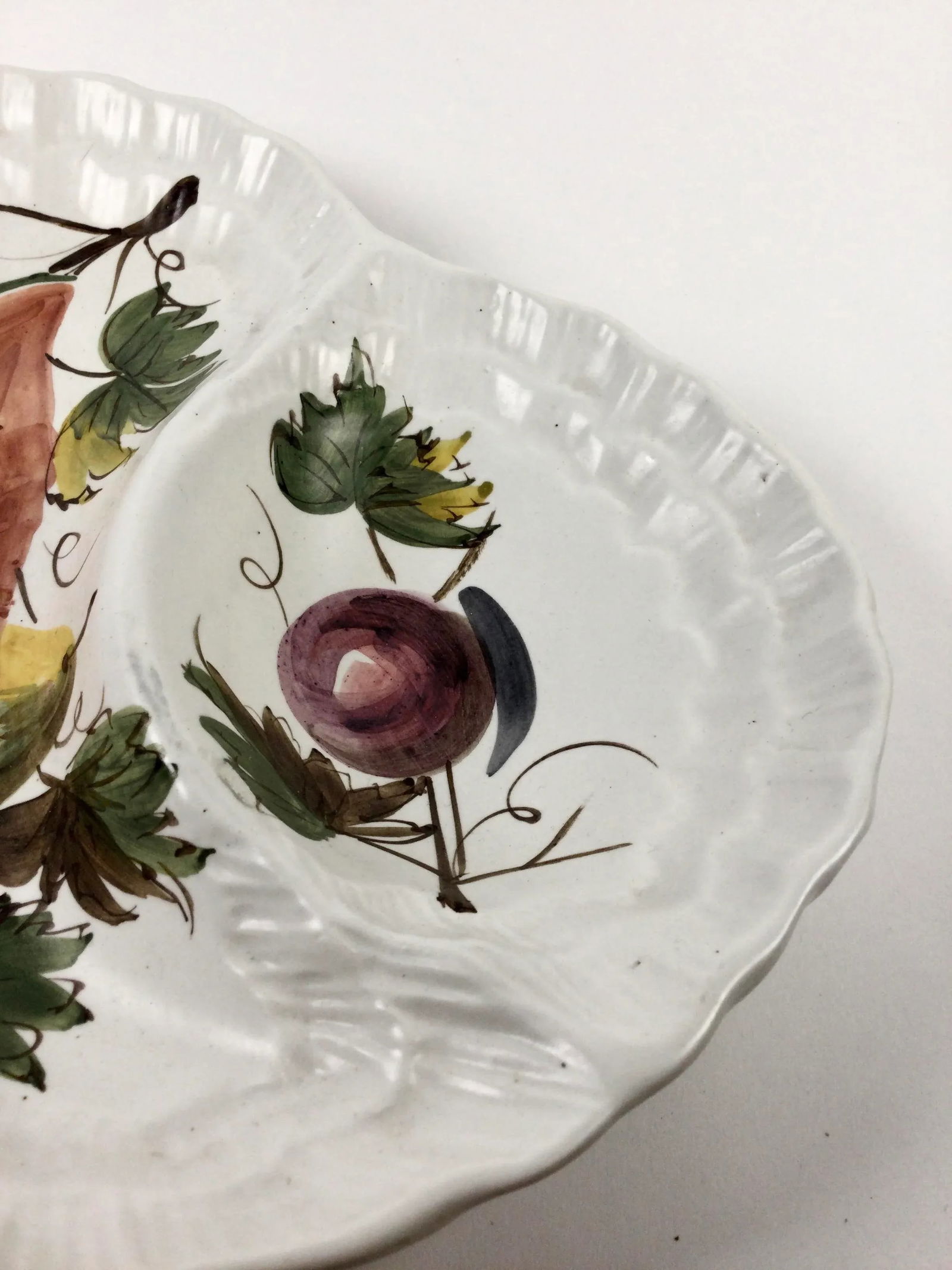 Large Ceramic Italian Artisan Divided Condiment Platter - 3