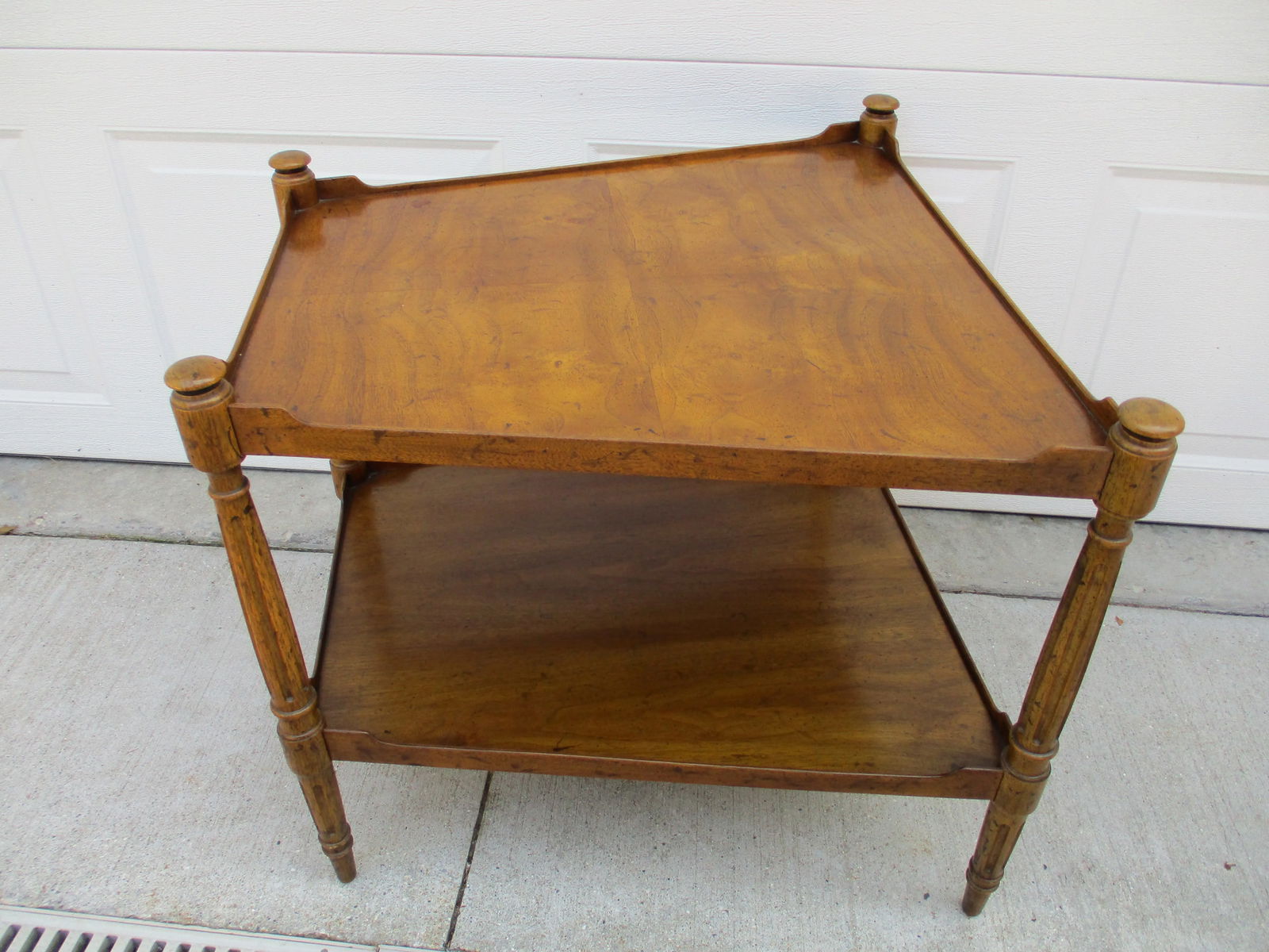 Heritage Two-Tier Wedge Shaped Side Table - 3