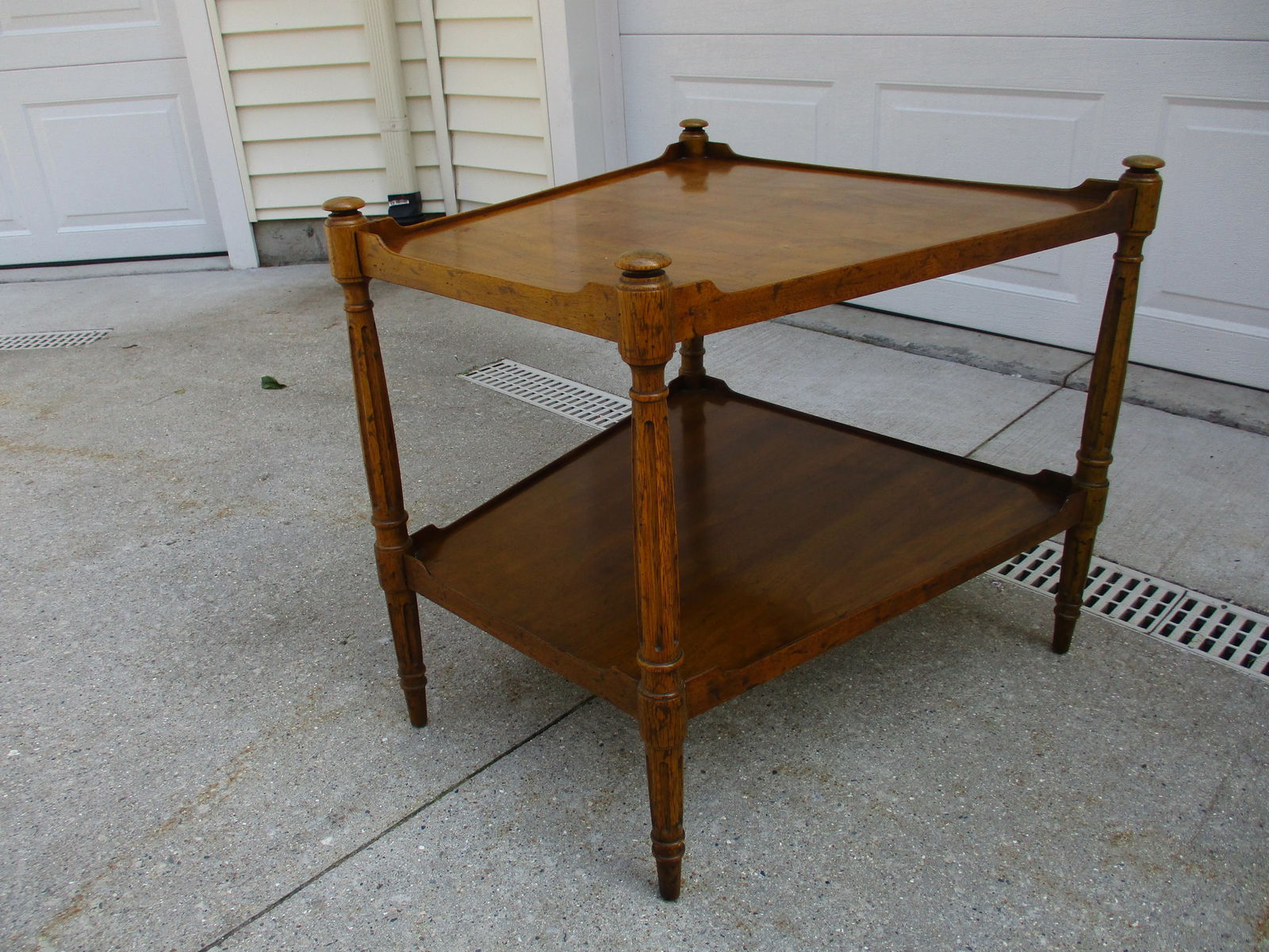 Heritage Two-Tier Wedge Shaped Side Table - 5