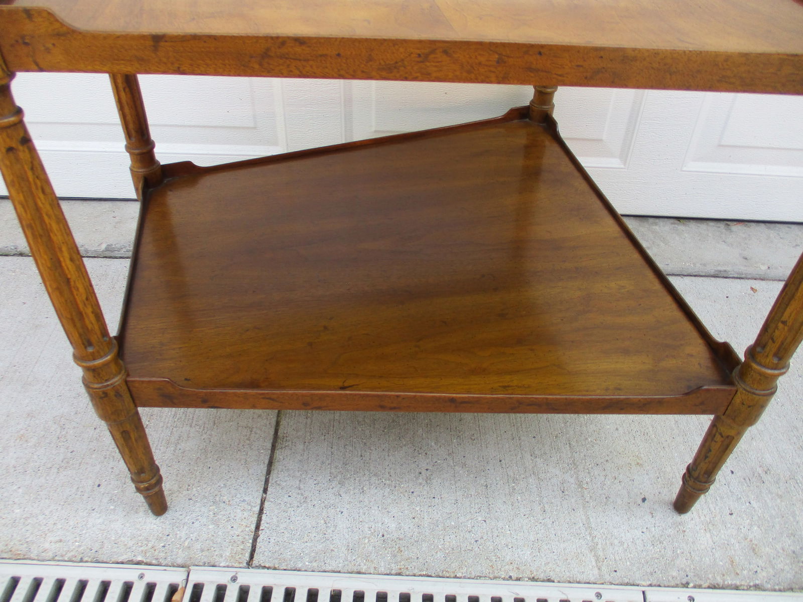 Heritage Two-Tier Wedge Shaped Side Table - 6