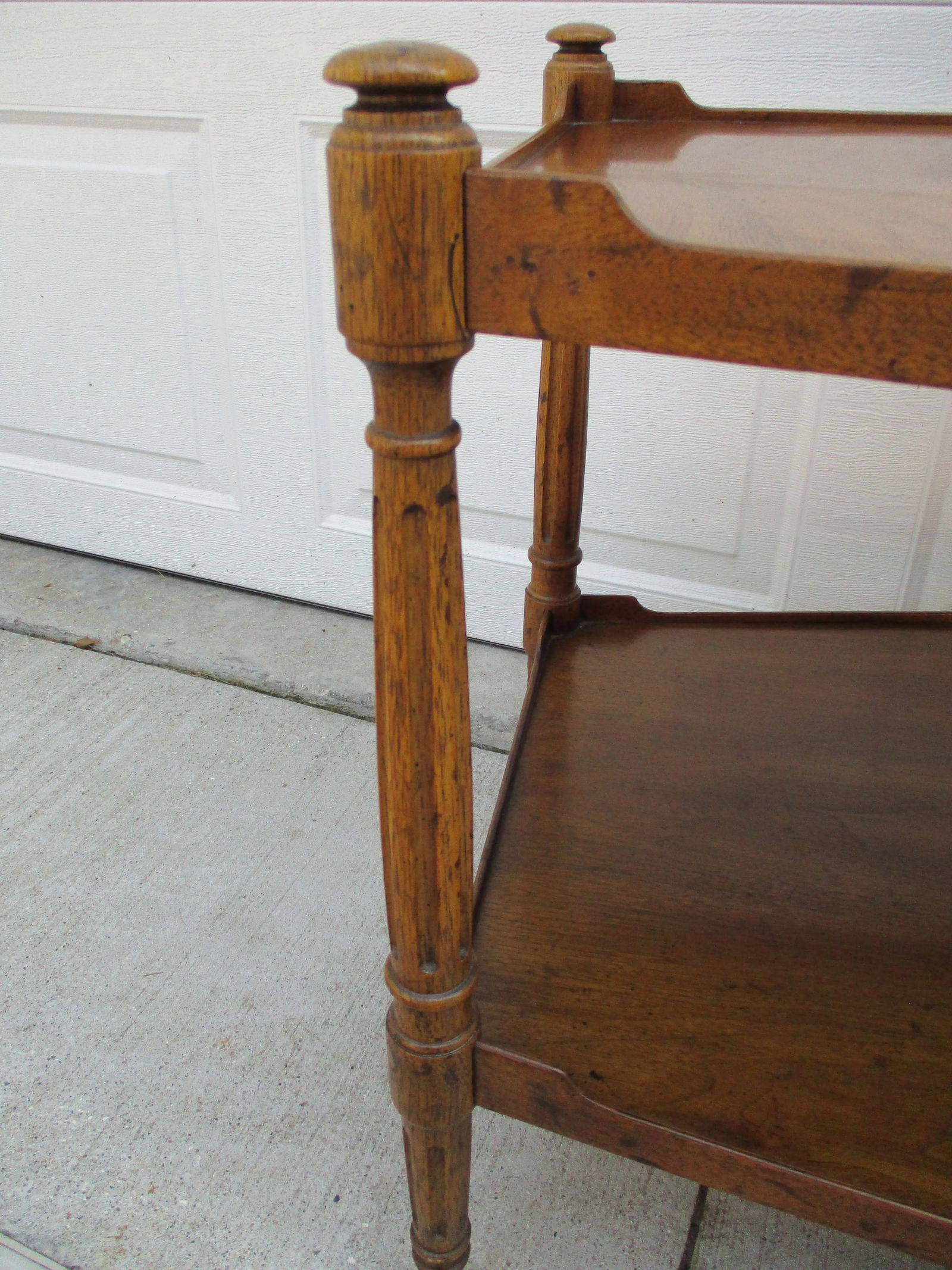 Heritage Two-Tier Wedge Shaped Side Table - 7