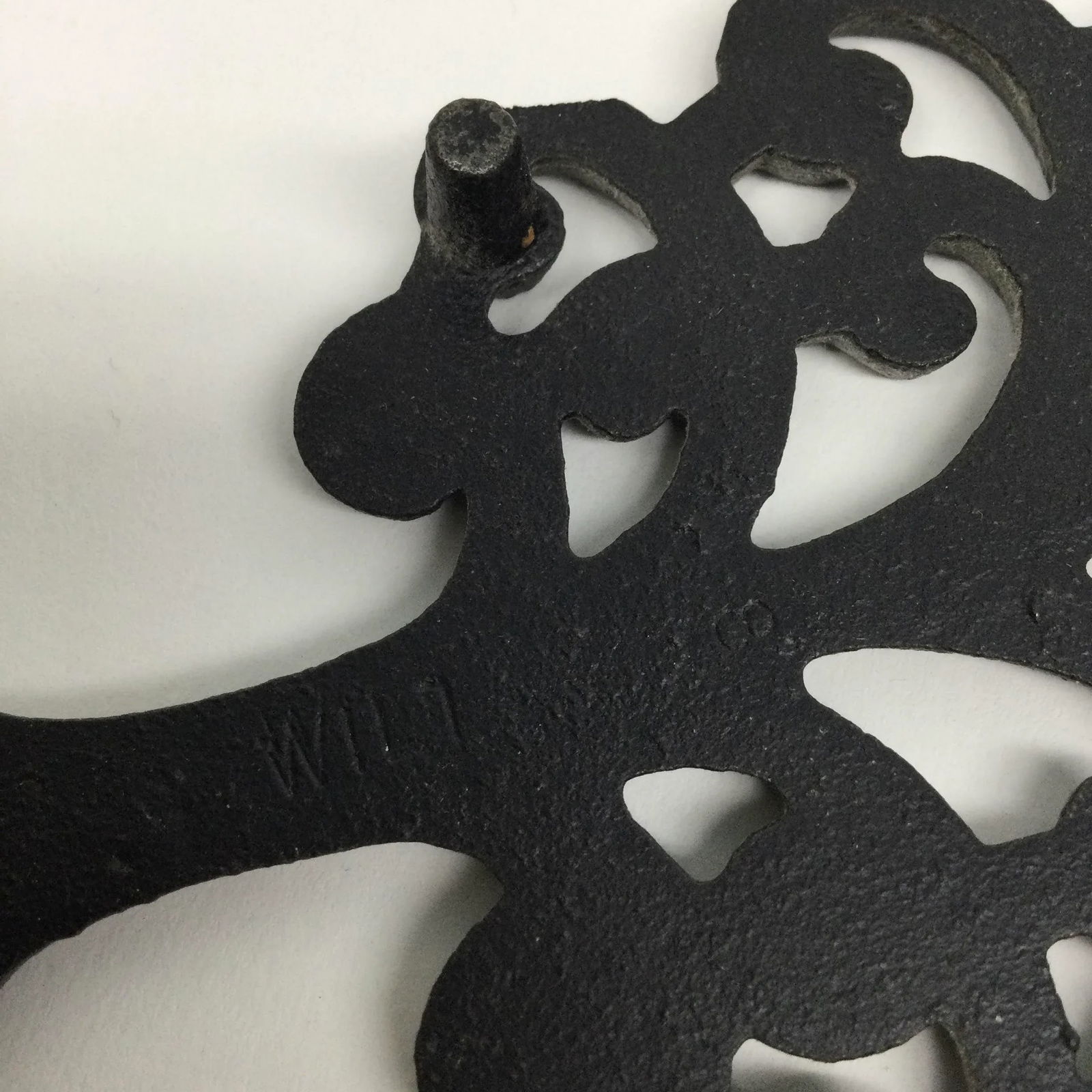 Vintage Wilton Black Wrought Iron Trivets - Set of 3 - 7