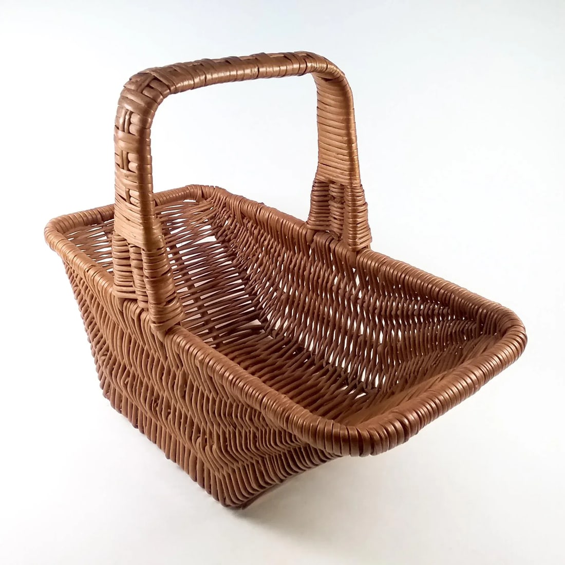 Vintage Large Rectangle Market Basket - 4