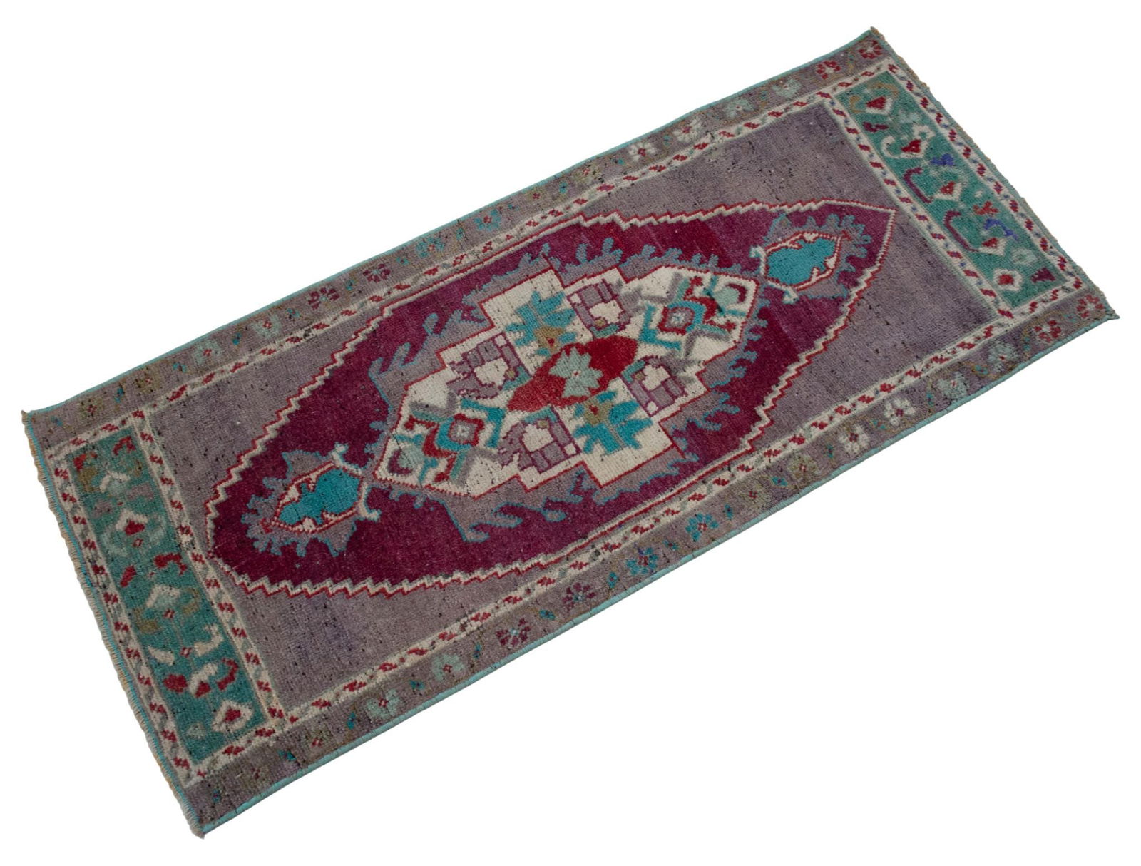 1970s Vintage Hand Knotted Small Rug - 5