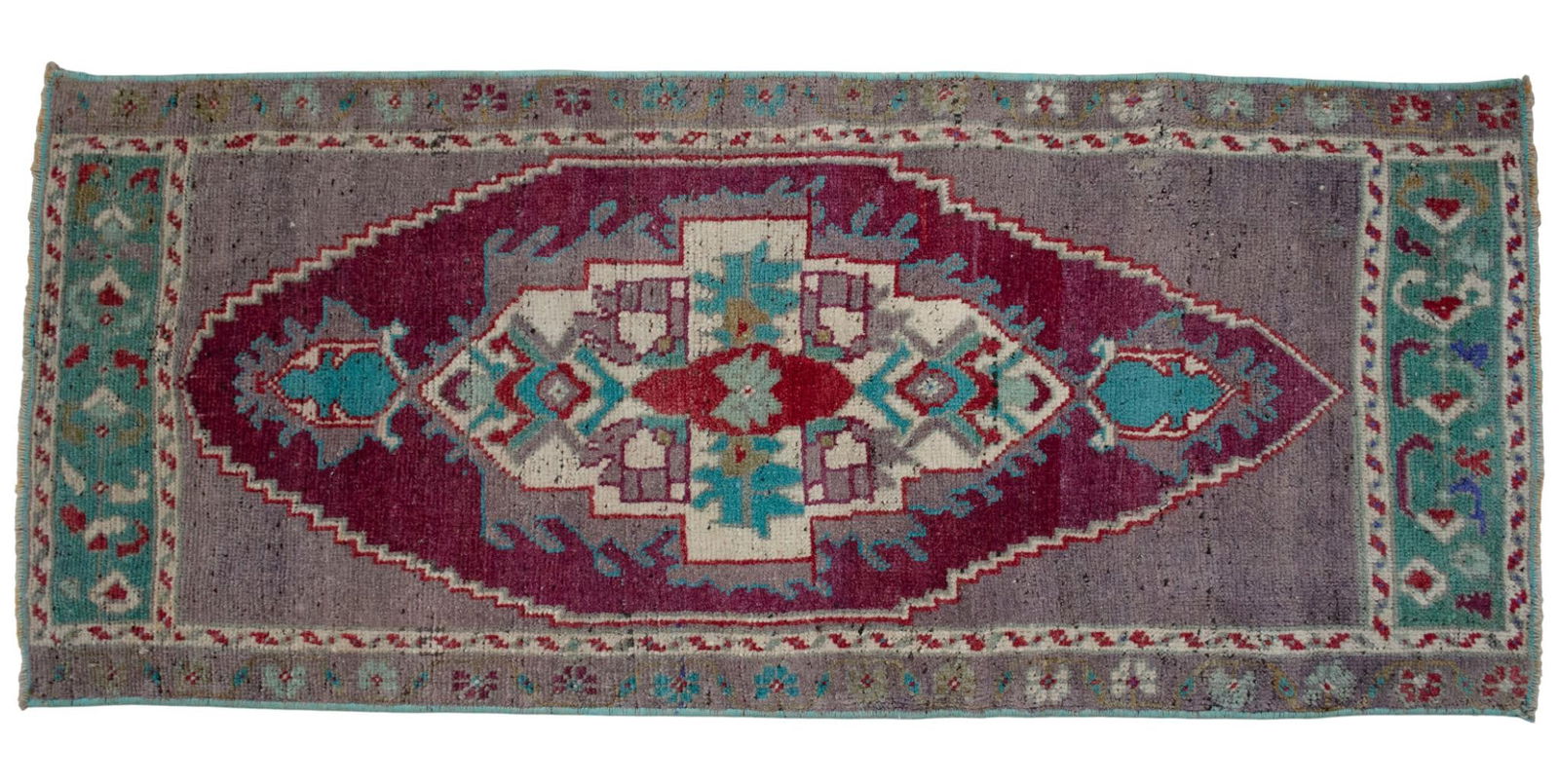 1970s Vintage Hand Knotted Small Rug - 6