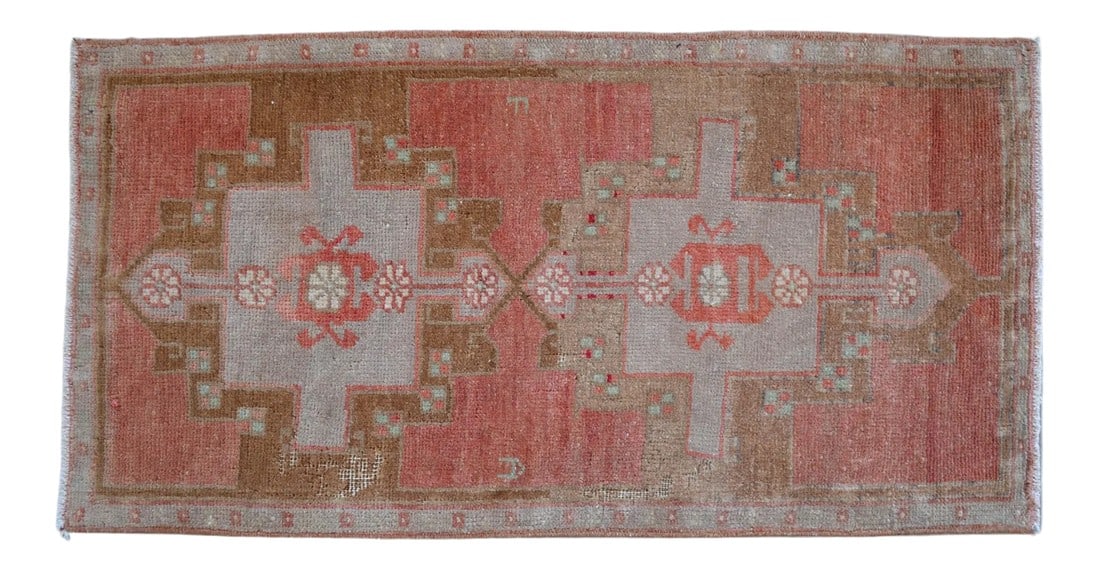 1970s Vintage Hand Knotted Small Rug (1 of 7)