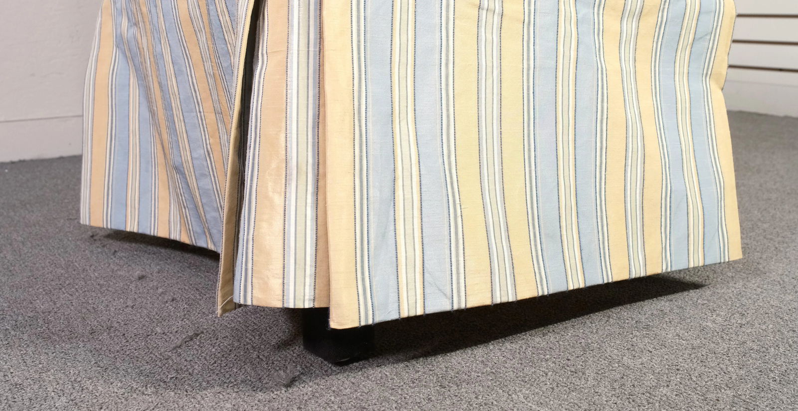 Striped Upholstered Slipper Chair - 7