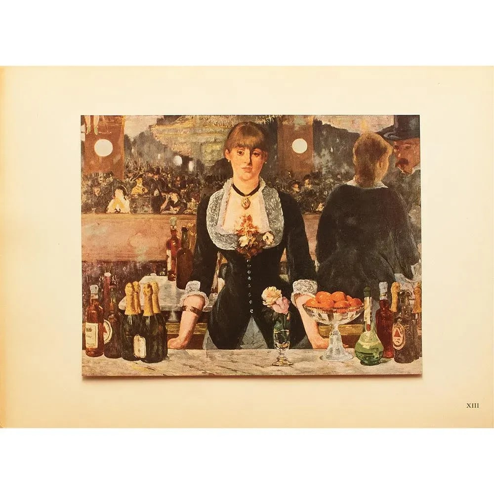 1949 After Edouard Manet "A Bar at the Folies-BergÃ¨re" First Edition Parisian Print - 2