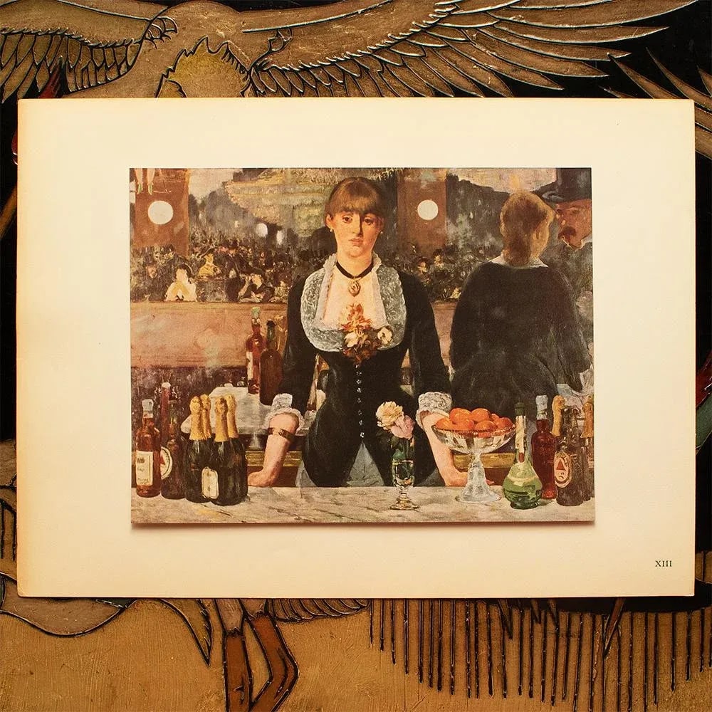 1949 After Edouard Manet "A Bar at the Folies-BergÃ¨re" First Edition Parisian Print - 5
