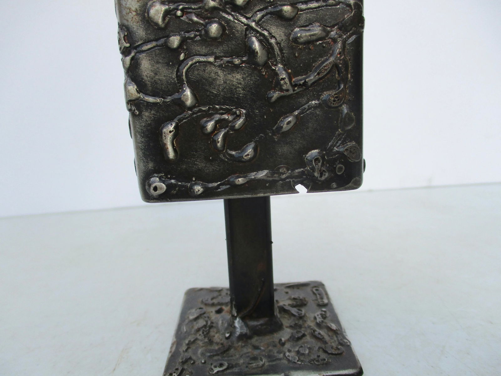 Vintage Art Brut Steel & Glass Vanity Box - 6