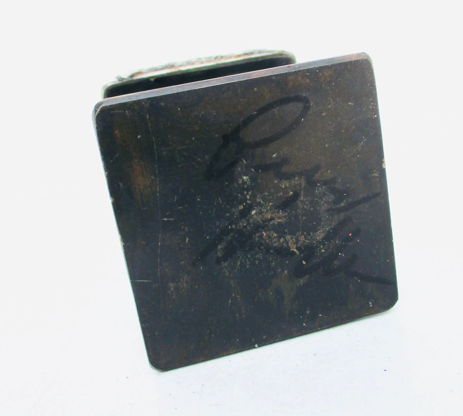 Vintage Art Brut Steel & Glass Vanity Box - 7