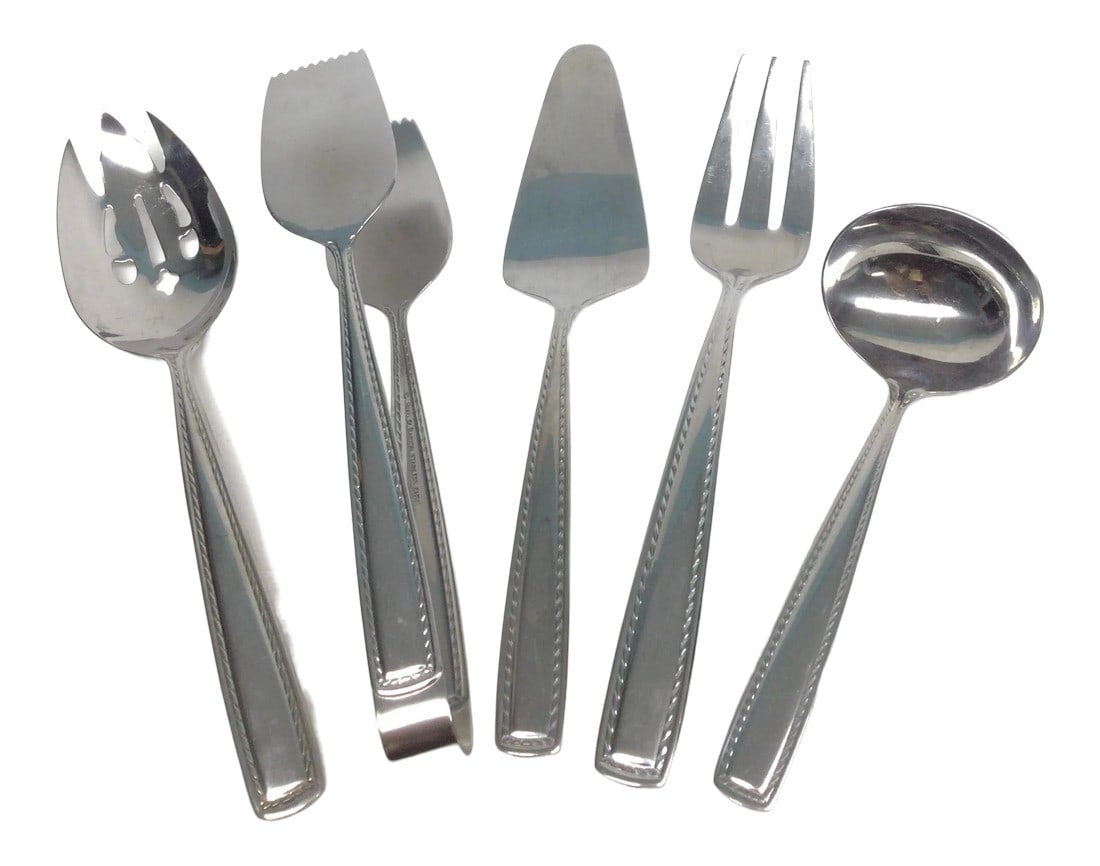 Vintage Stainless Reed & Barton Multi Serving Set: Everything you need in one matching set by Reed & Barton. We have 5 pieces of serving tools to make your kitchen complete. Slightly used but no issues and cleaned up, ready to use. We have a large