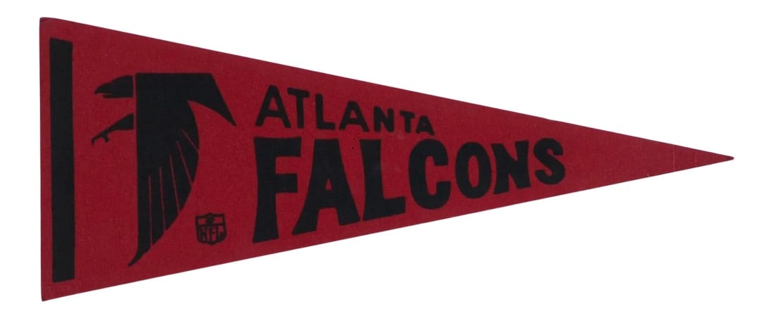 Vintage Atlanta Falcons Felt Flag Pennant (1 of 3)