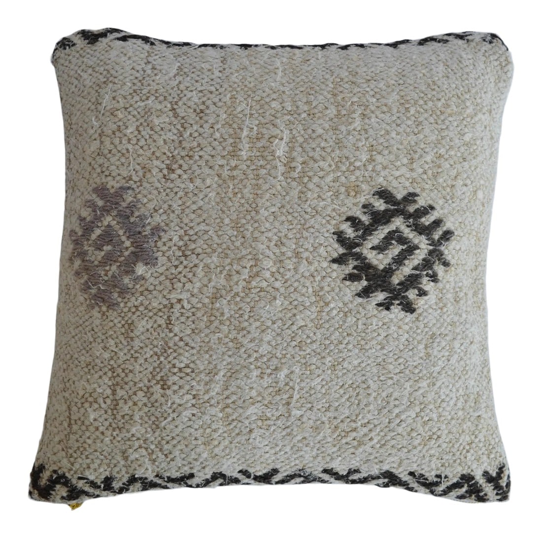 Hand-Woven Hemp Kilim Throw Pillow Cover (1 of 5)
