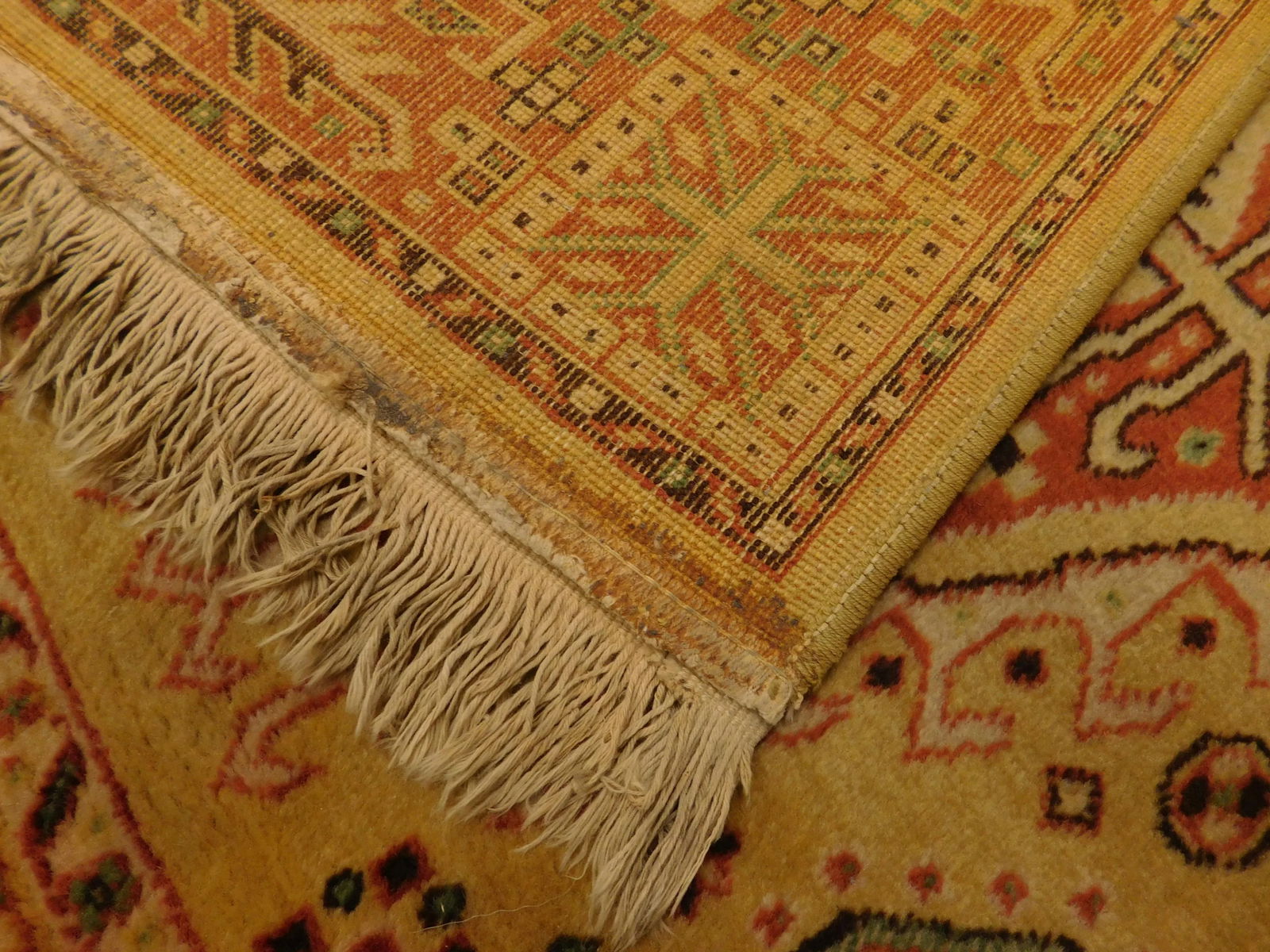 1990s Vintage Geometric Style Rug. 3'3"x 5'2" - 12