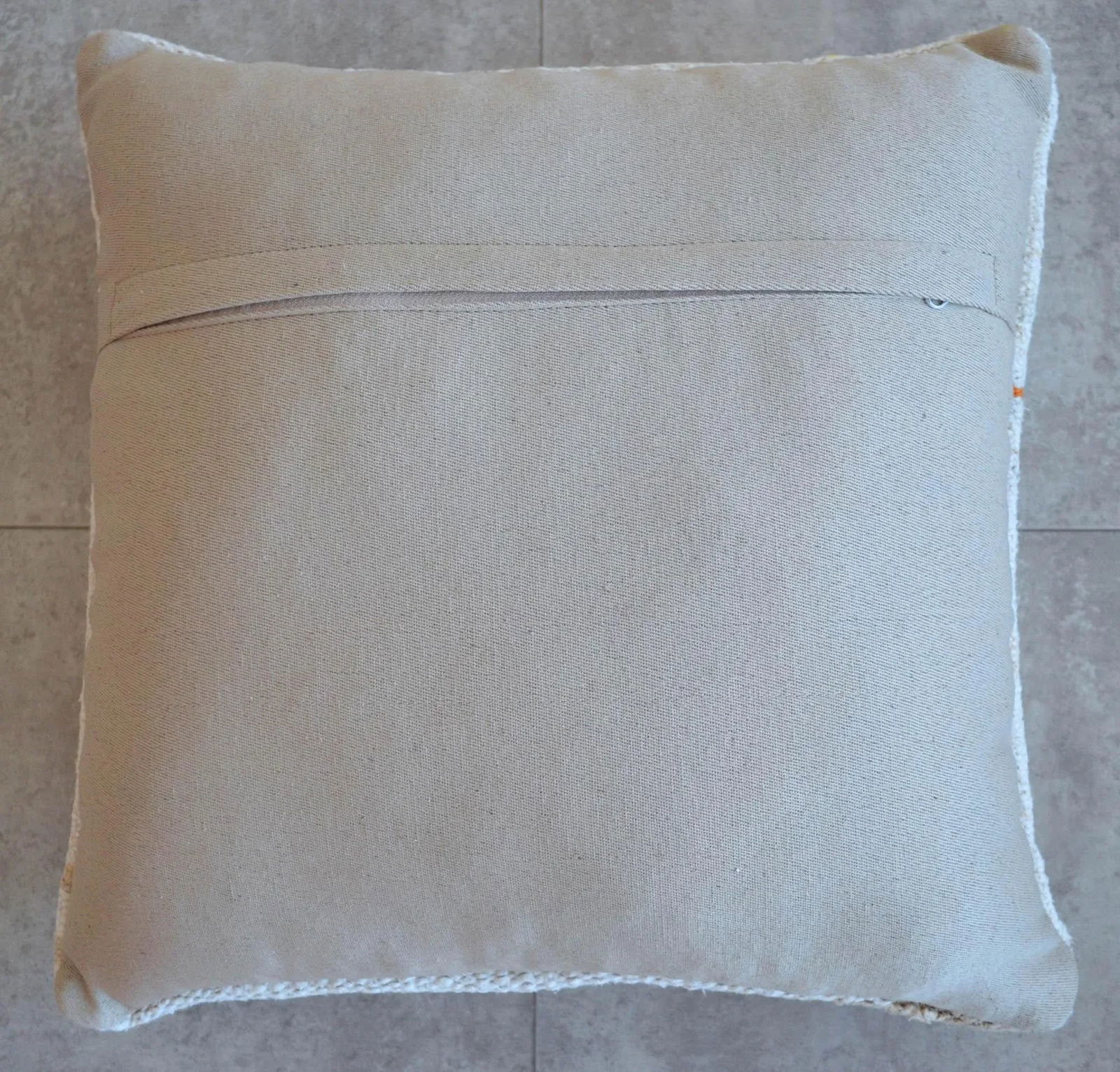 Vintage Handmade Hemp Kilim Rug Pillow Cover - 3