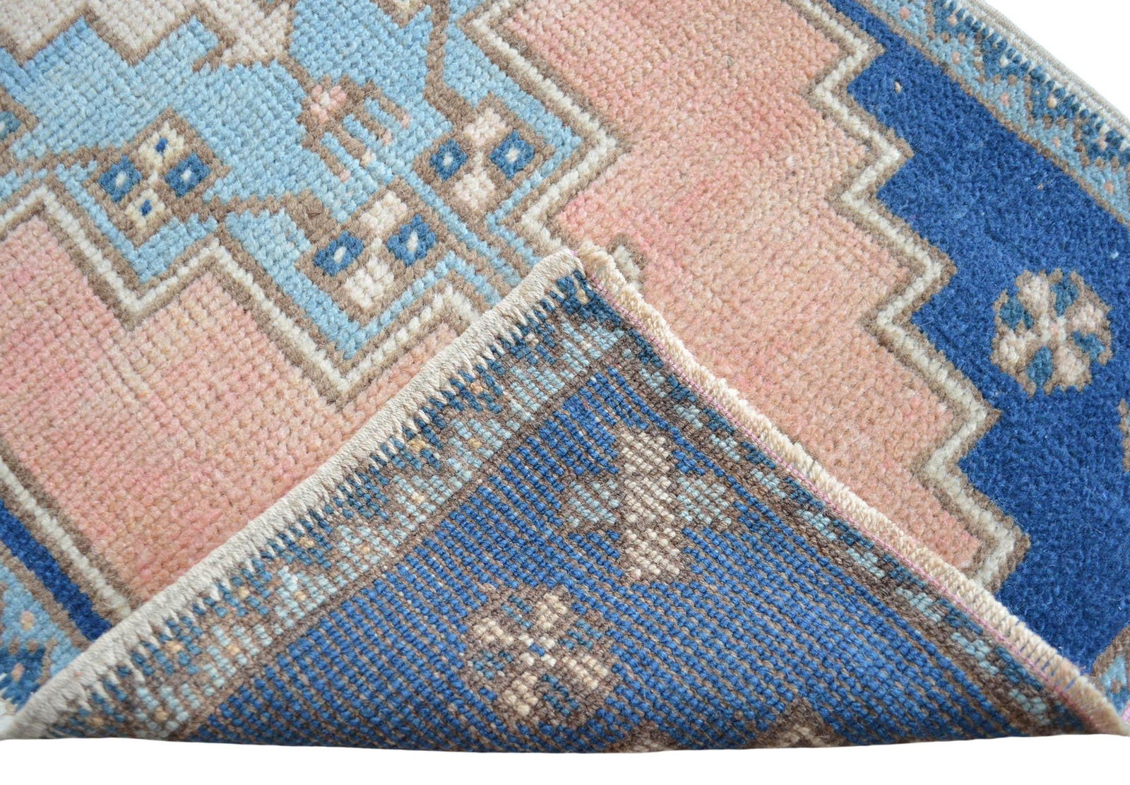 1970s Vintage Hand Knotted Turkish Rug Decorative Accent for Small Spaces- 1"²11"³ Ã - 10