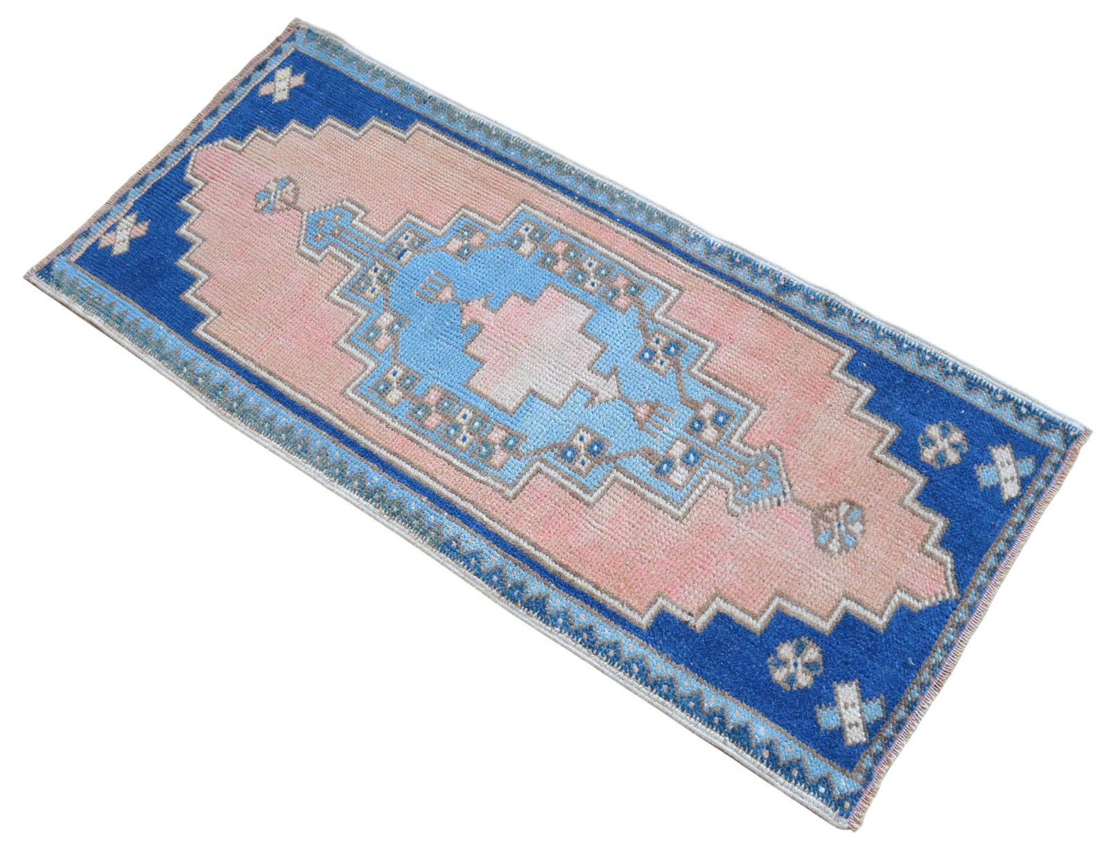 1970s Vintage Hand Knotted Turkish Rug Decorative Accent for Small Spaces- 1"²11"³ Ã - 6