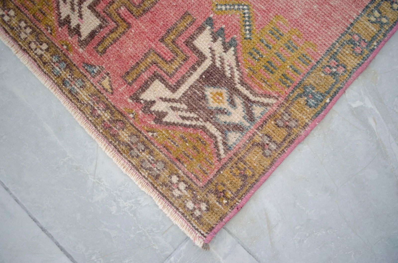 1970s Hand Knotted Turkish Rug 1'7" X 2'11" - 6