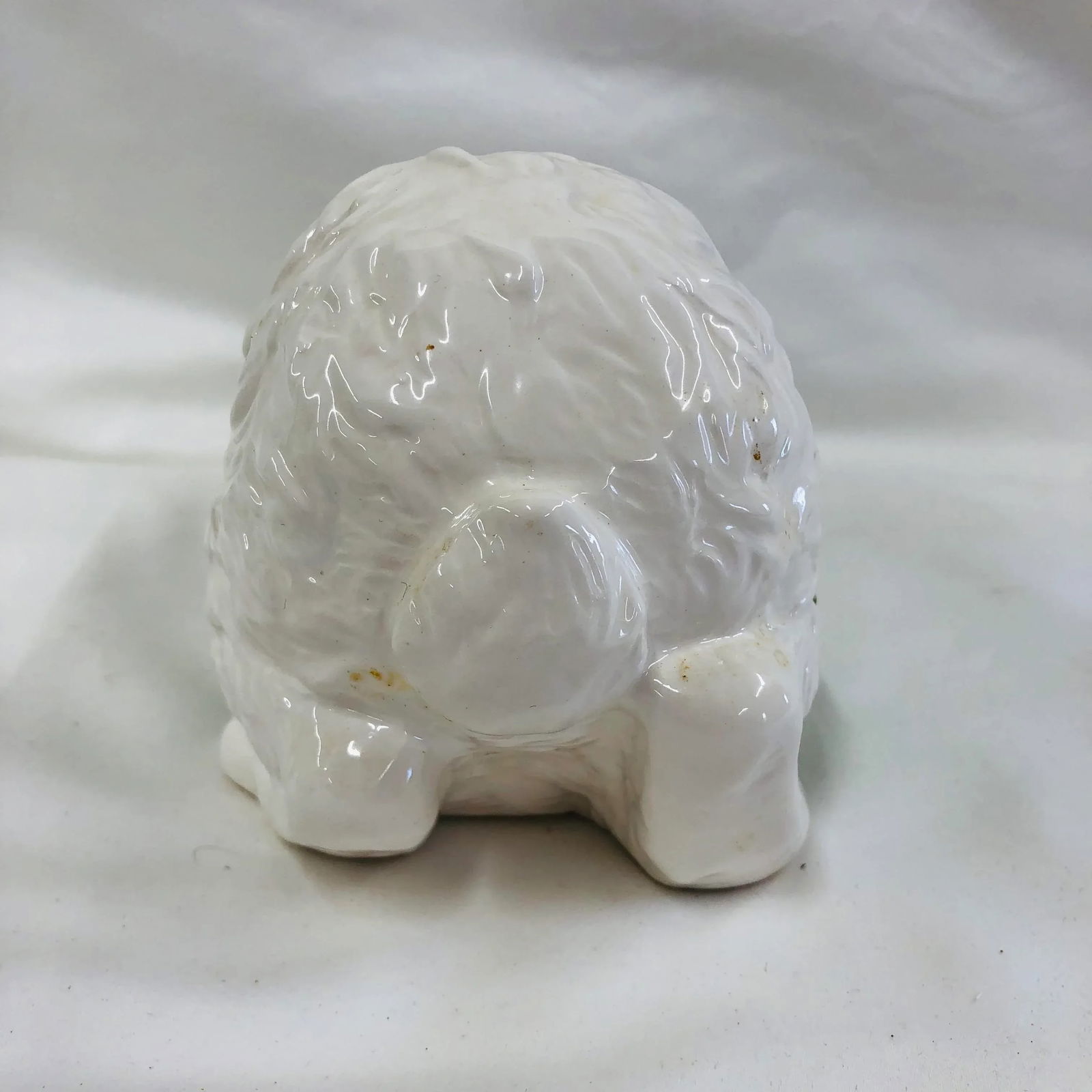 1980s Ceramic Rabbit Figurine Adorned With Ivy - 5