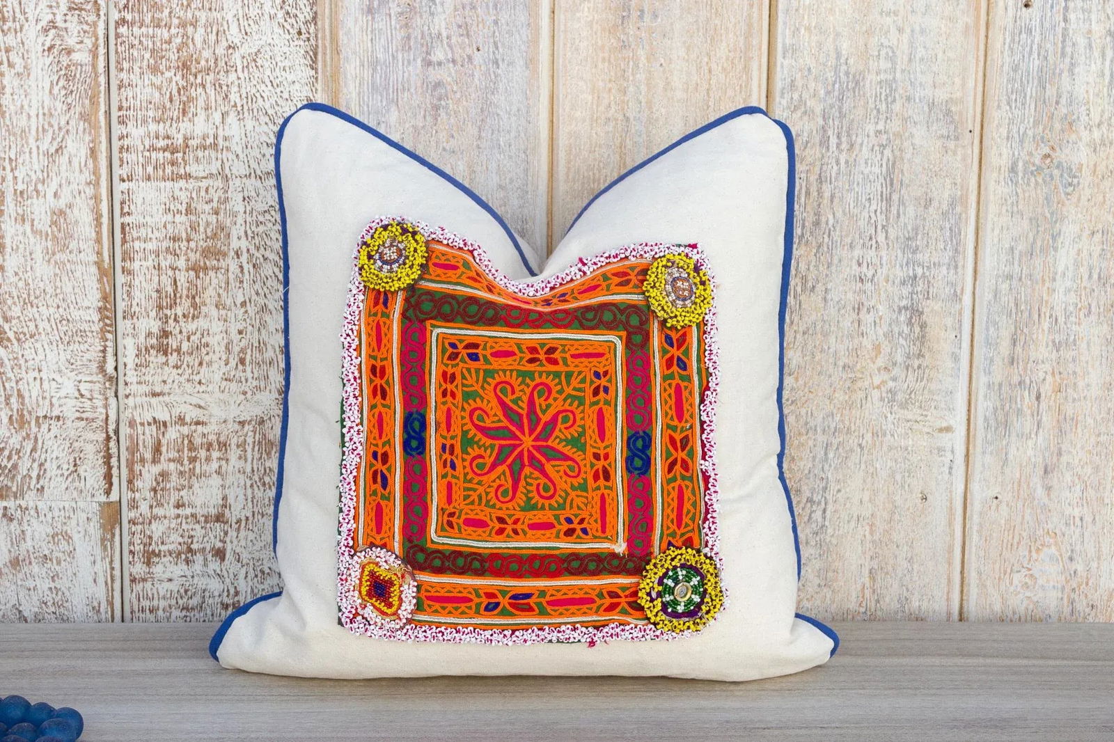 Ramila Vintage Boho Throw Pillow Cover - 3