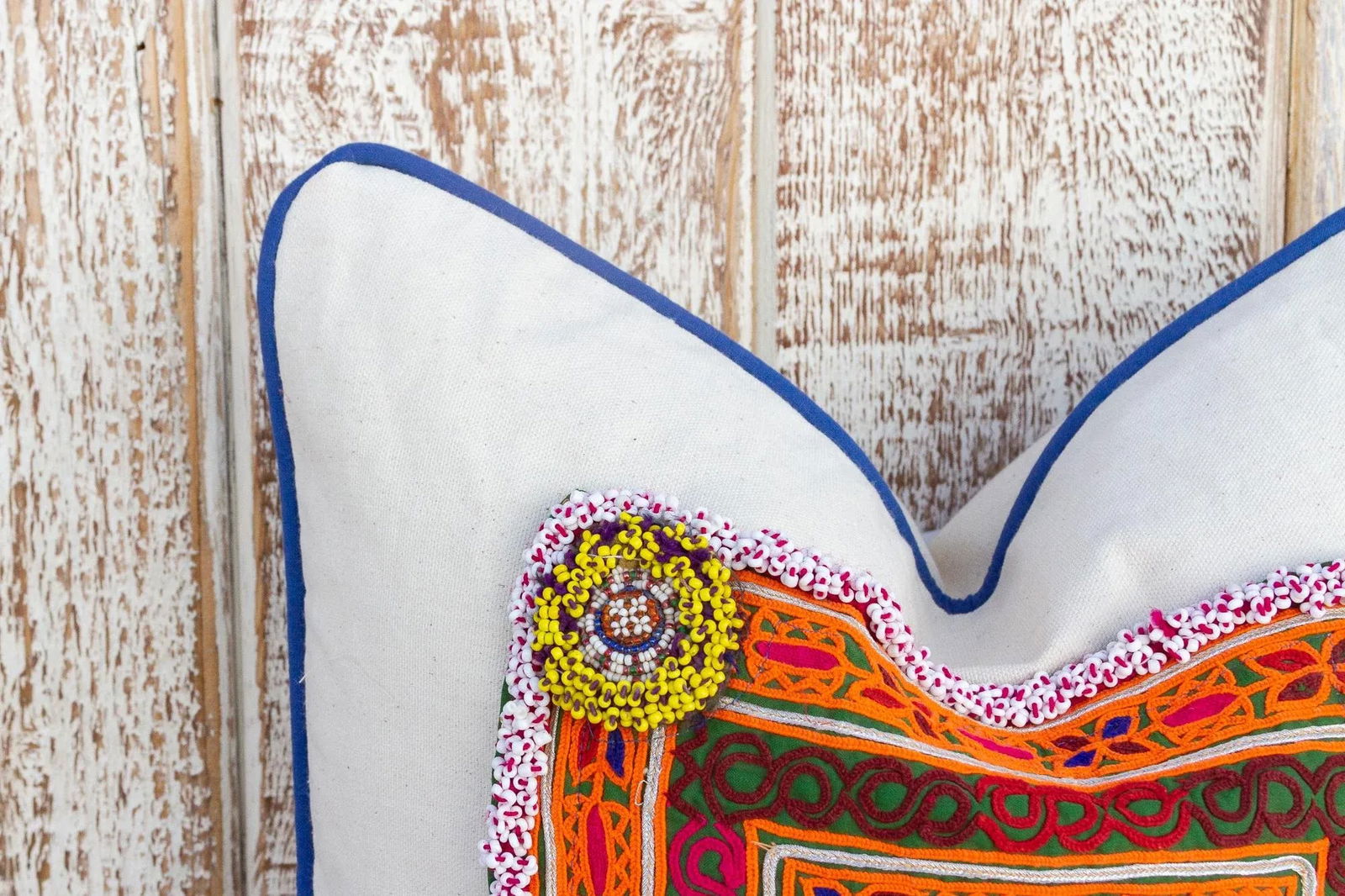 Ramila Vintage Boho Throw Pillow Cover - 5