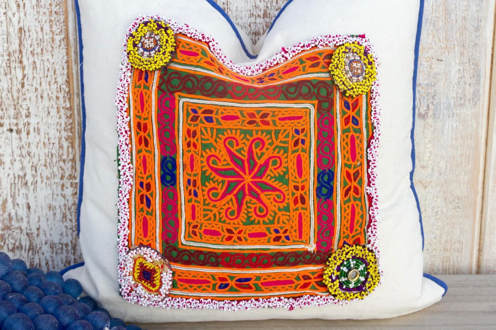 Ramila Vintage Boho Throw Pillow Cover - 6