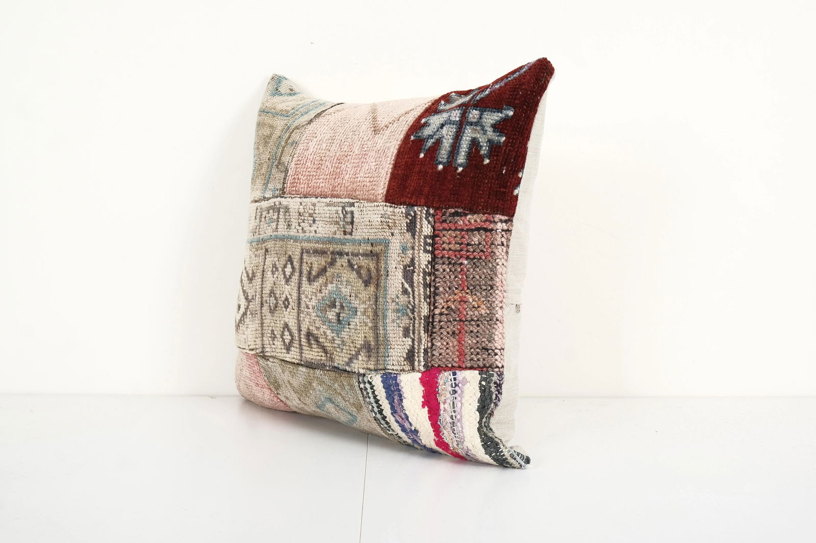 Turkish Patchwork Kilim Pillow - 3